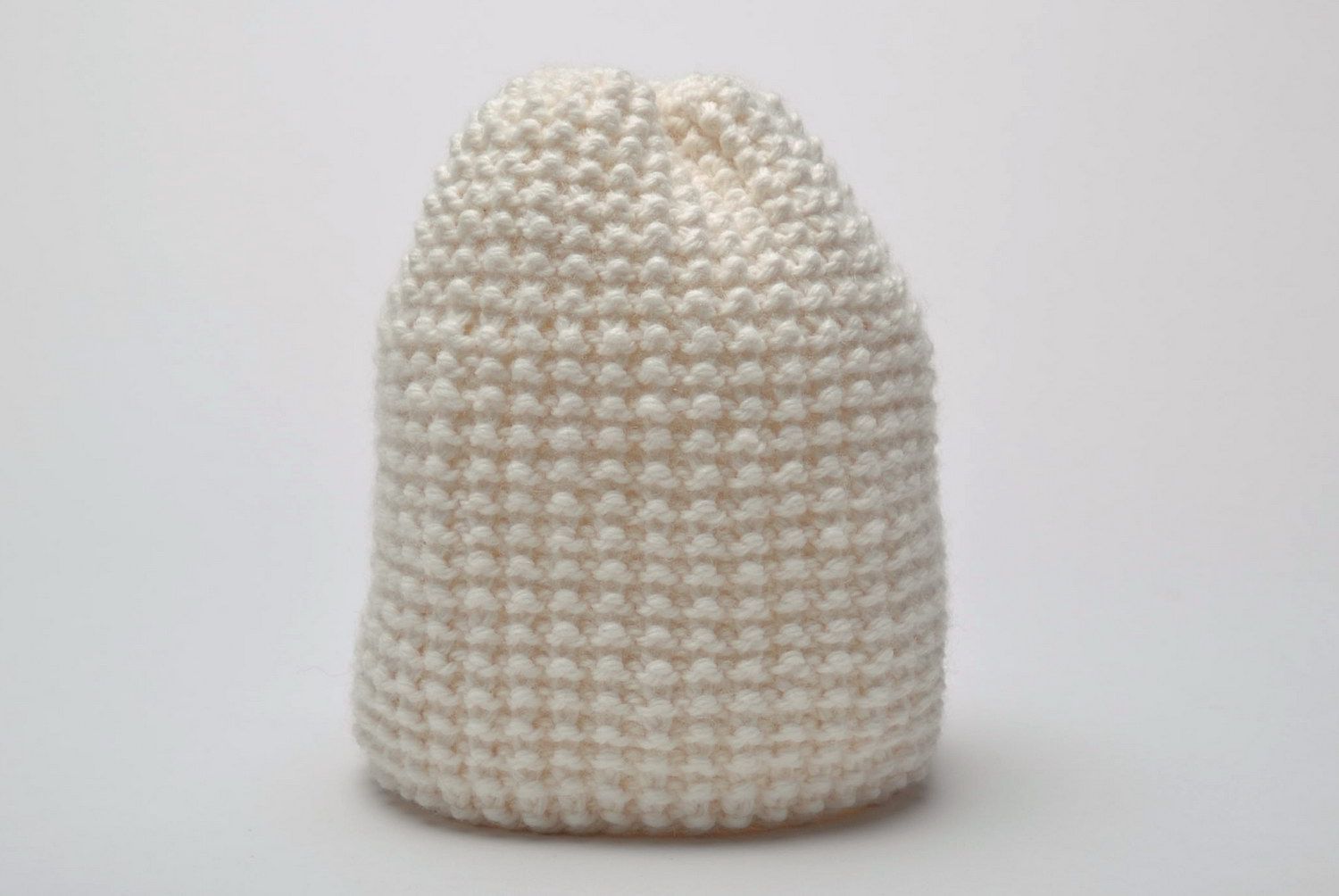 Children's knitted hat English knitting photo 3