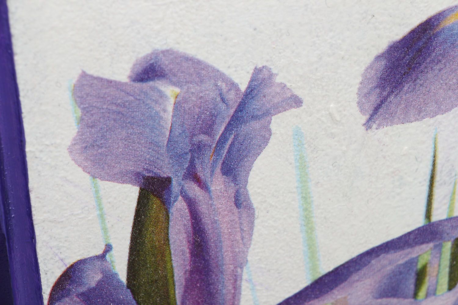 Tabla decorativa de cortar Irises foto 2