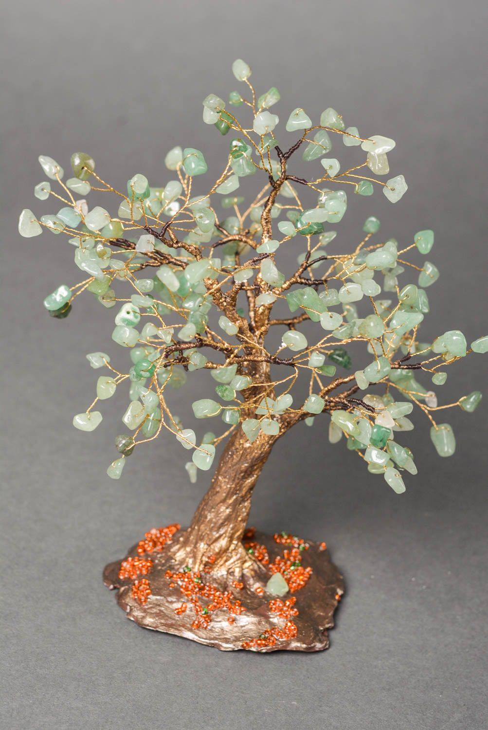 Handgefertigt Künstlicher Baum Tischdeko Idee Kunststoff Pflanze originell foto 3