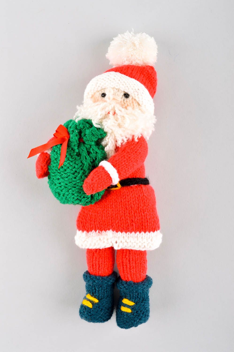 Juguete artesanal con forma de Papá Noel regalo original peluche para niños foto 2