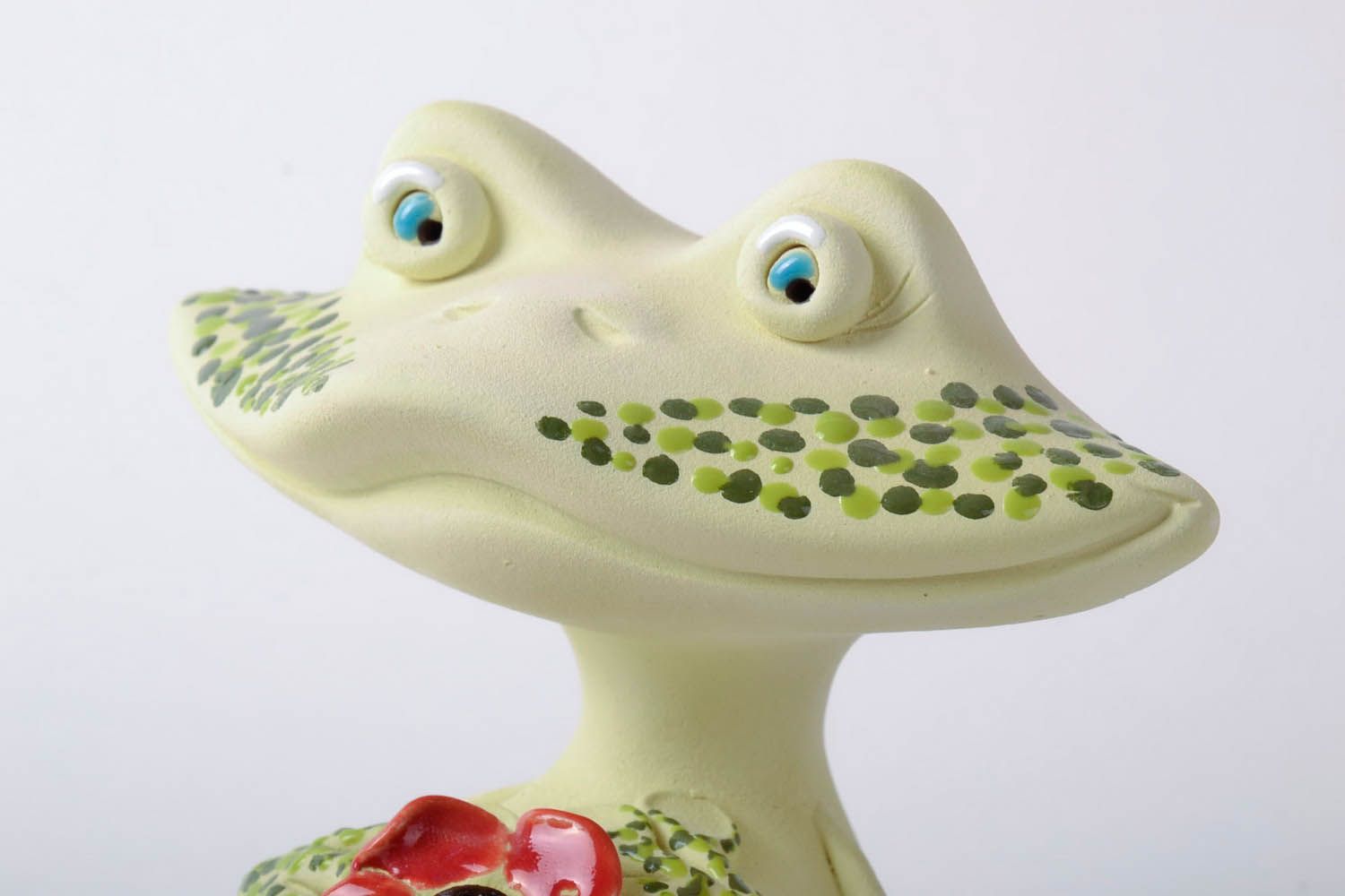 Handmade ceramic money box Frog photo 2