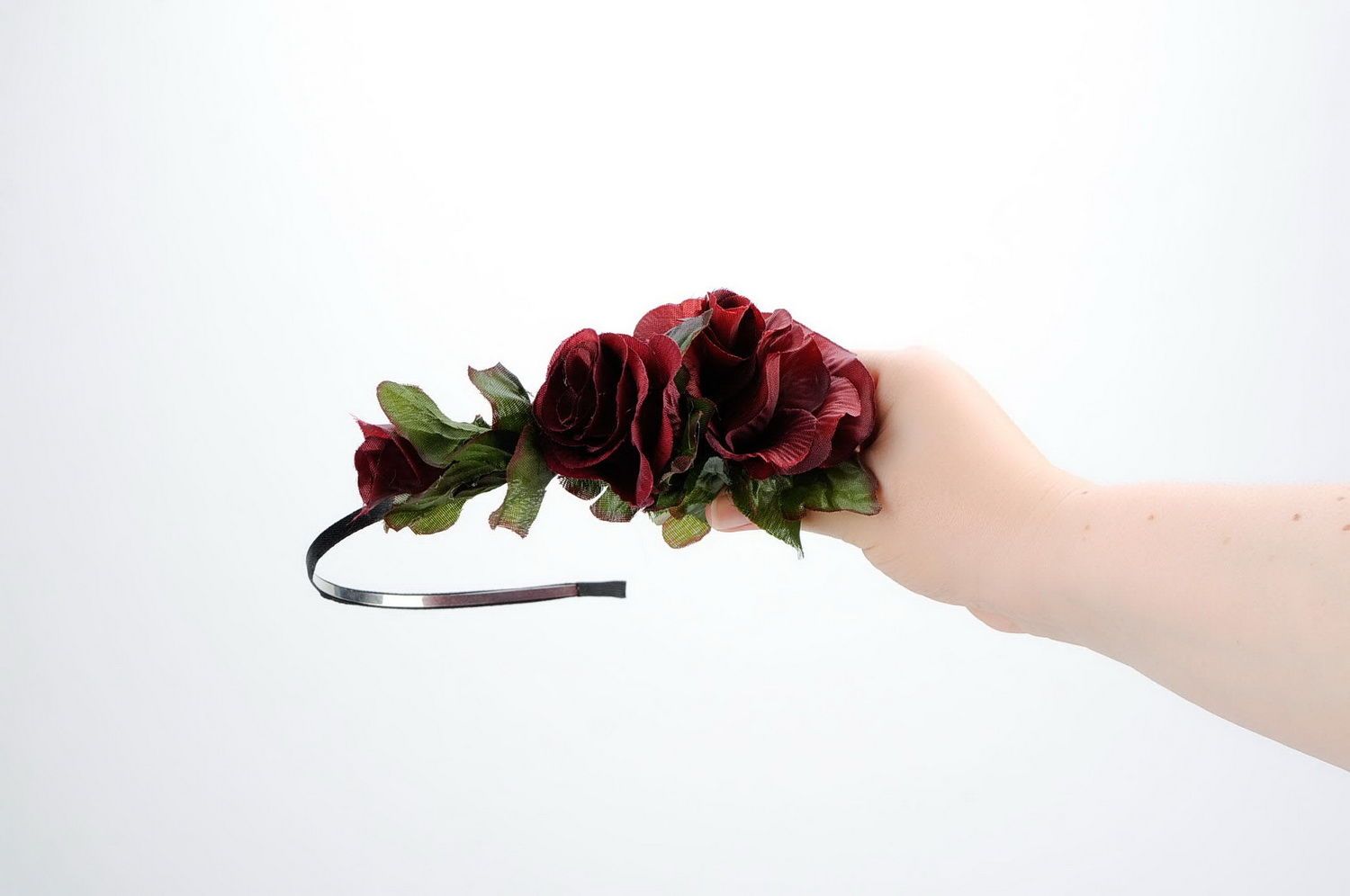 Headband with roses photo 5