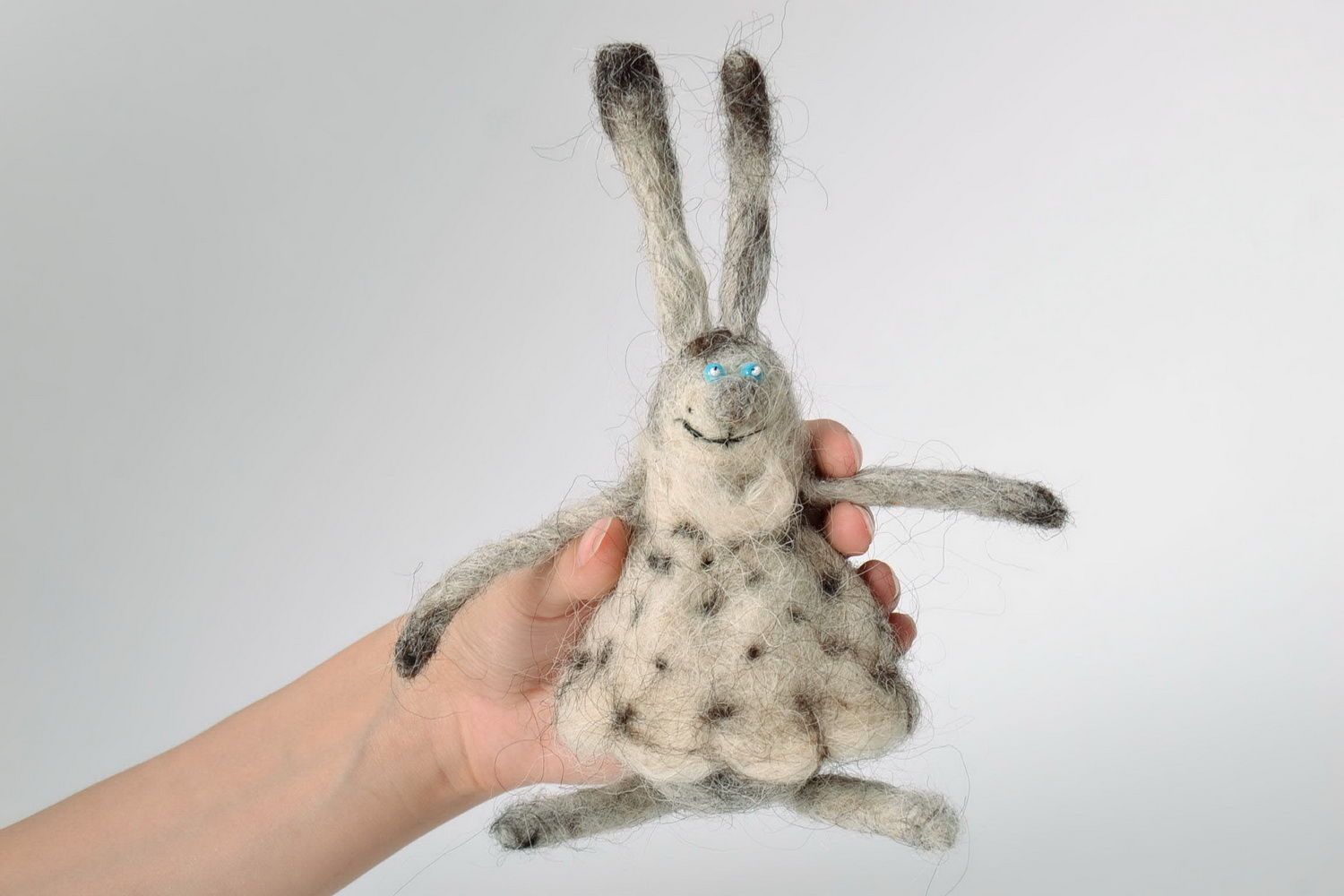 Felted woolen toy Bunny photo 3