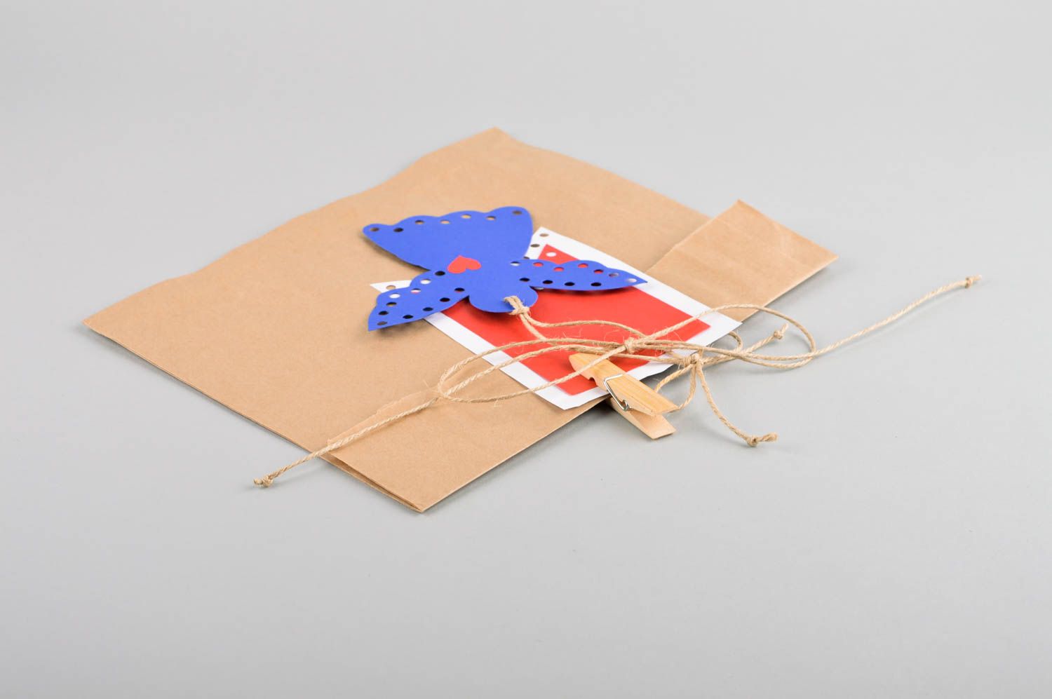 Подарочная упаковка хэнд мэйд оригинальный подарок бумажный пакет с ангелом фото 3