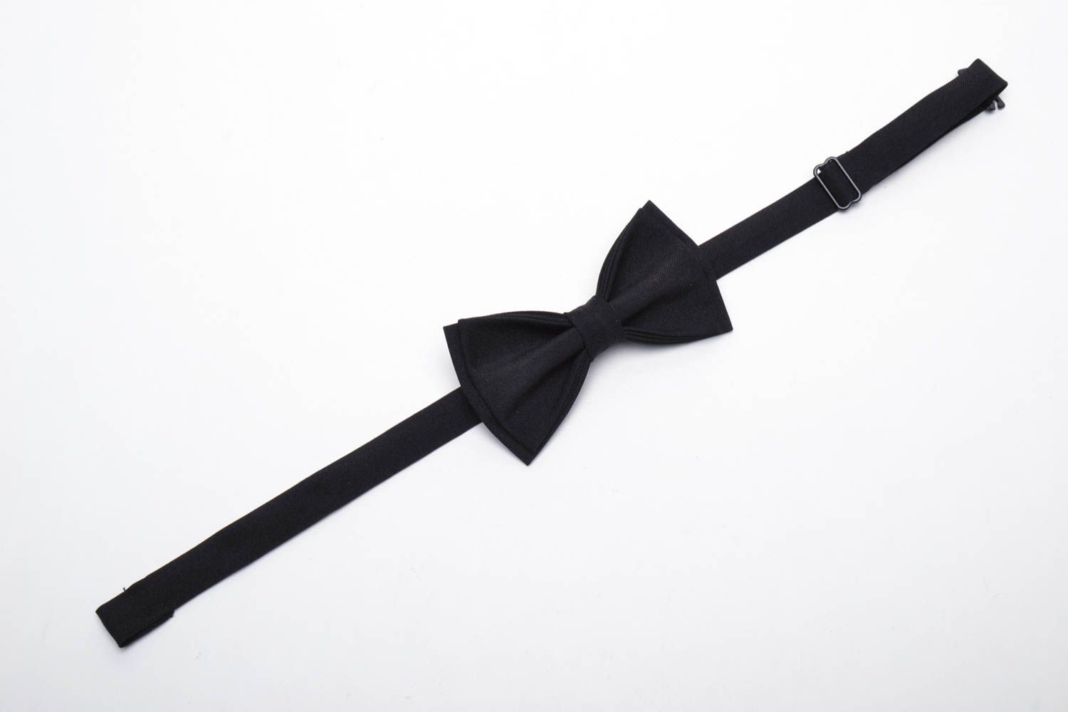 Оригинальный галстук-бабочка черный фото 3