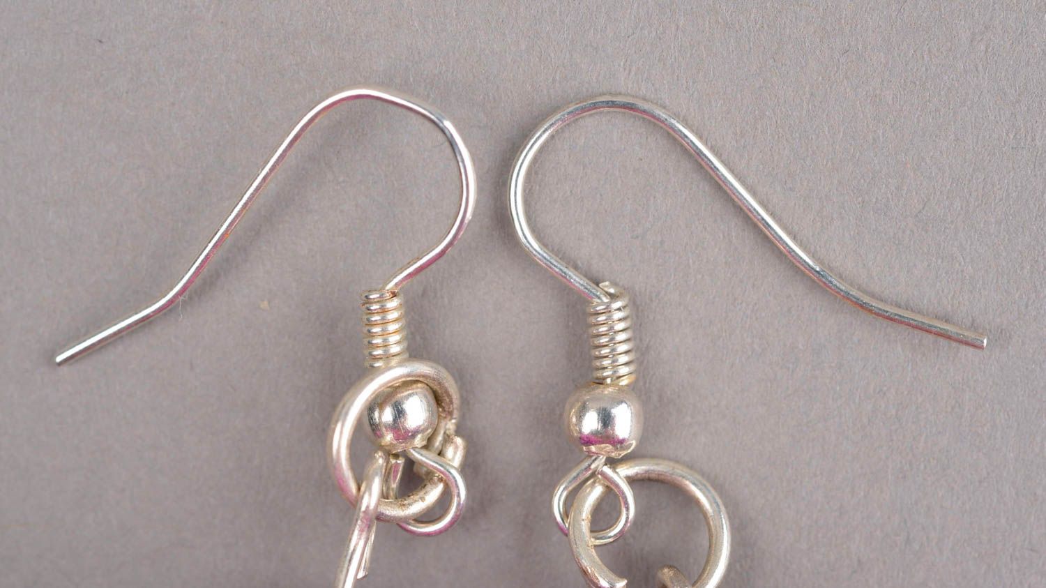 Polymer clay earrings handmade long earrings with charms designer earrings photo 4