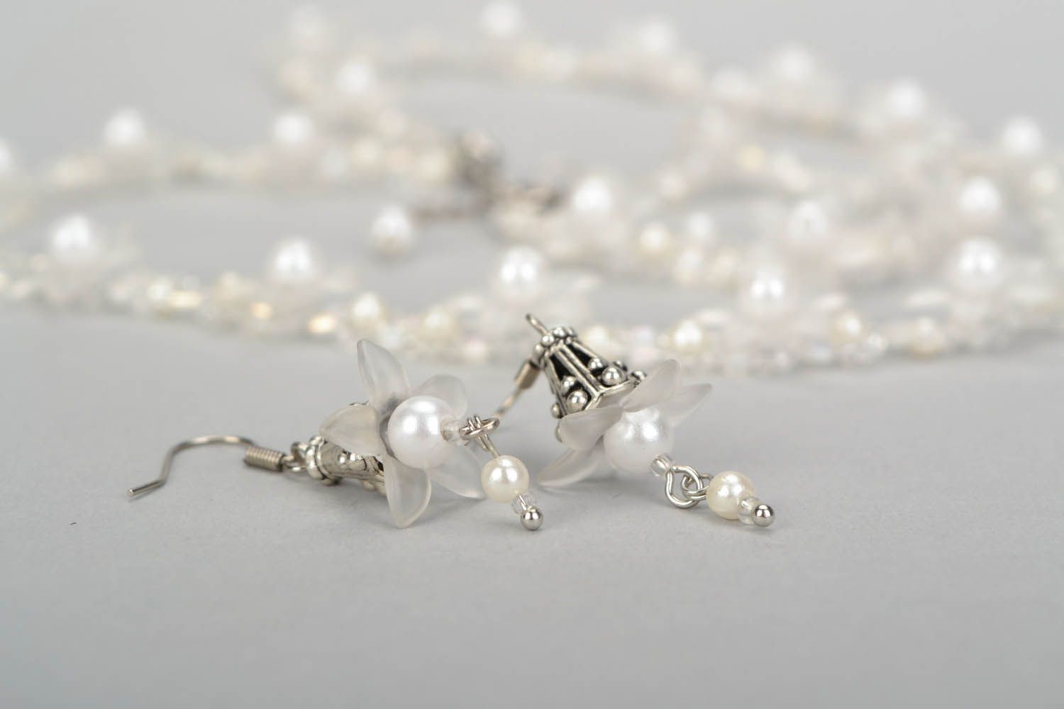 Set de bijoux de perles de verre fait main photo 5