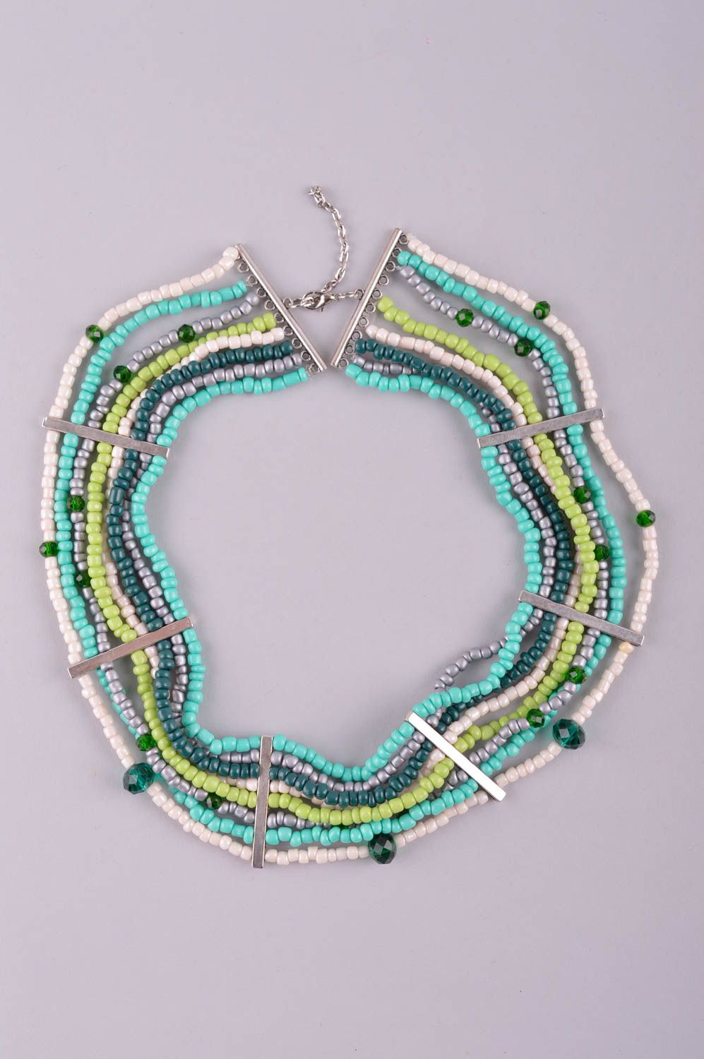 Handmade seed bead bracelet trendy necklace fashion bracelet for women photo 2