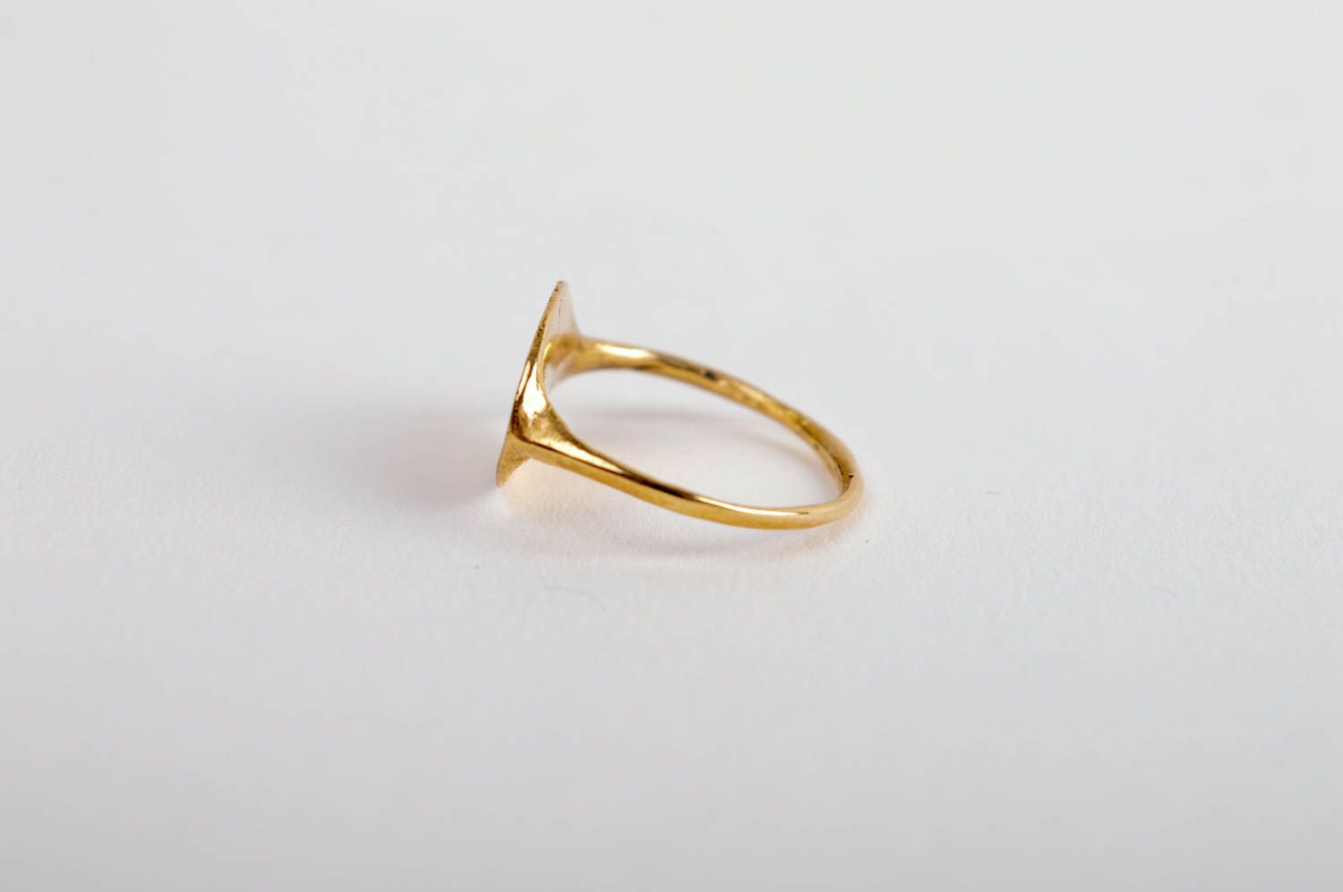 Кольцо ручной работы украшение из латуни женское кольцо украшение из металла фото 3