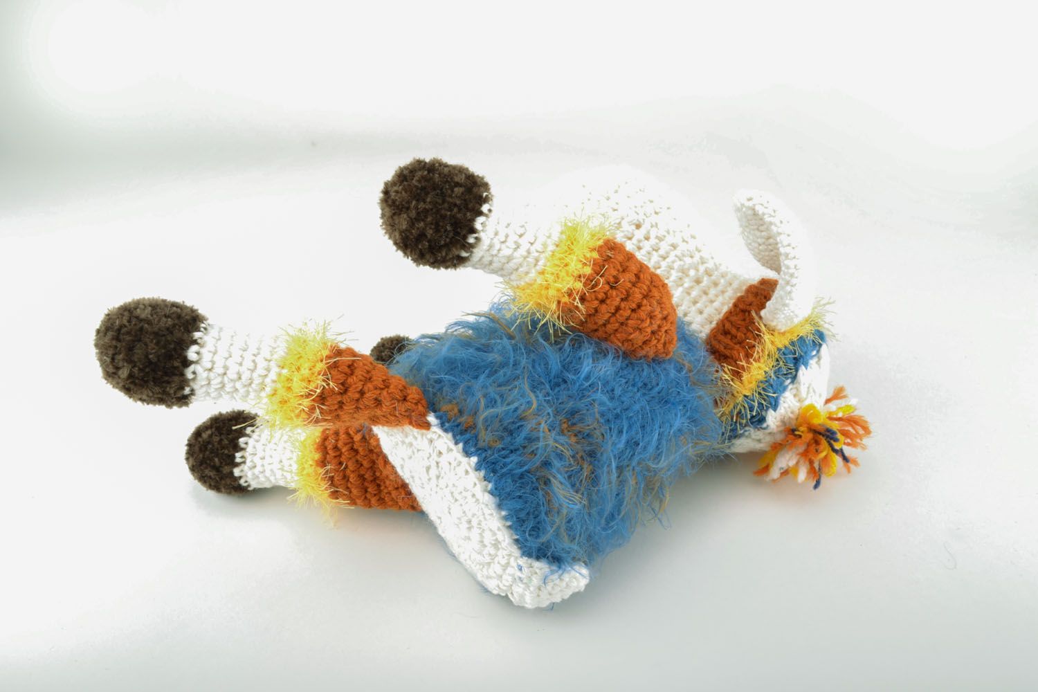 Doudou tricoté à la main Brebis en hiver photo 4