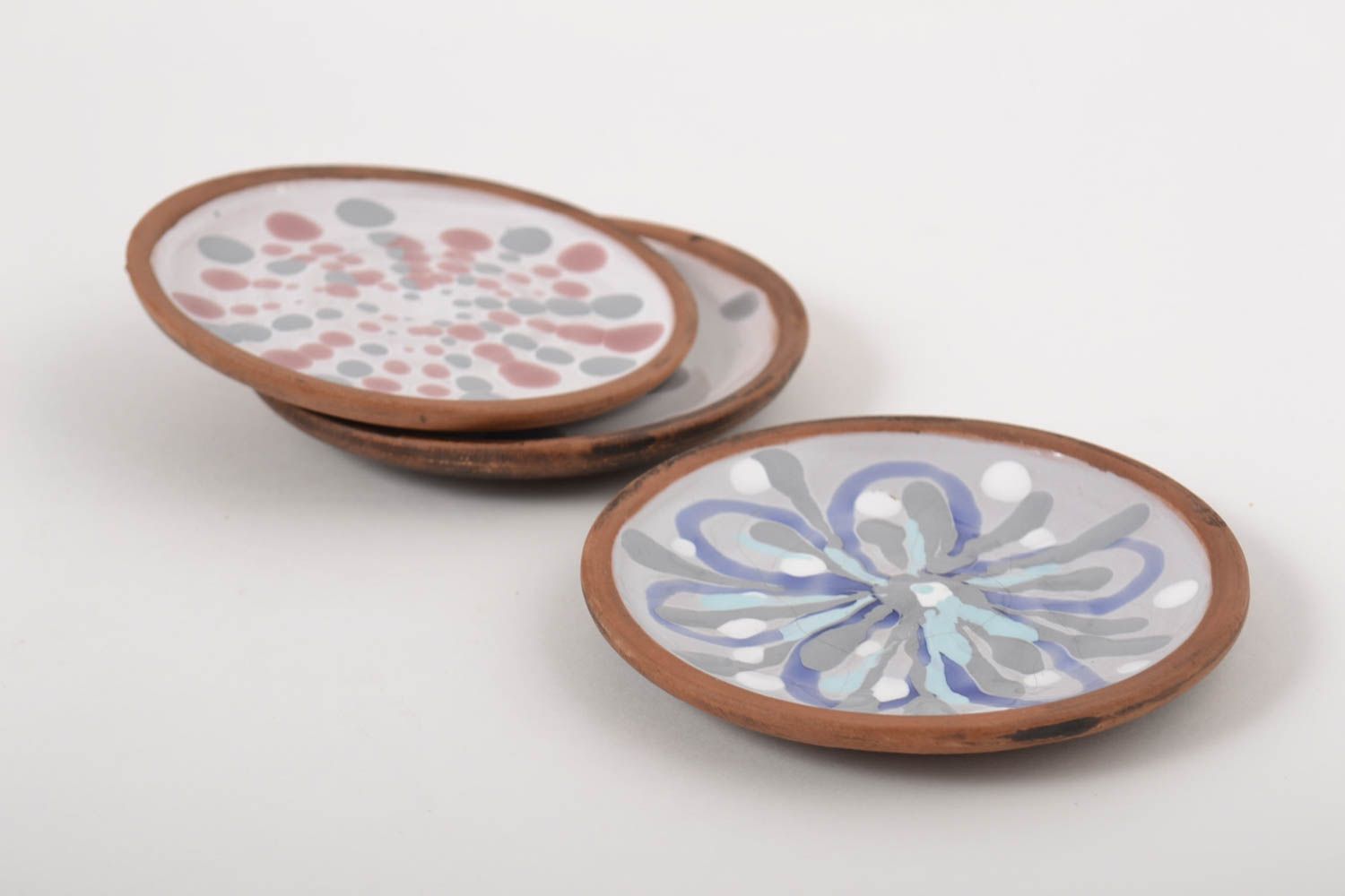 Platos de cerámica artesanales utensilios de cocina pintados menaje del hogar foto 4