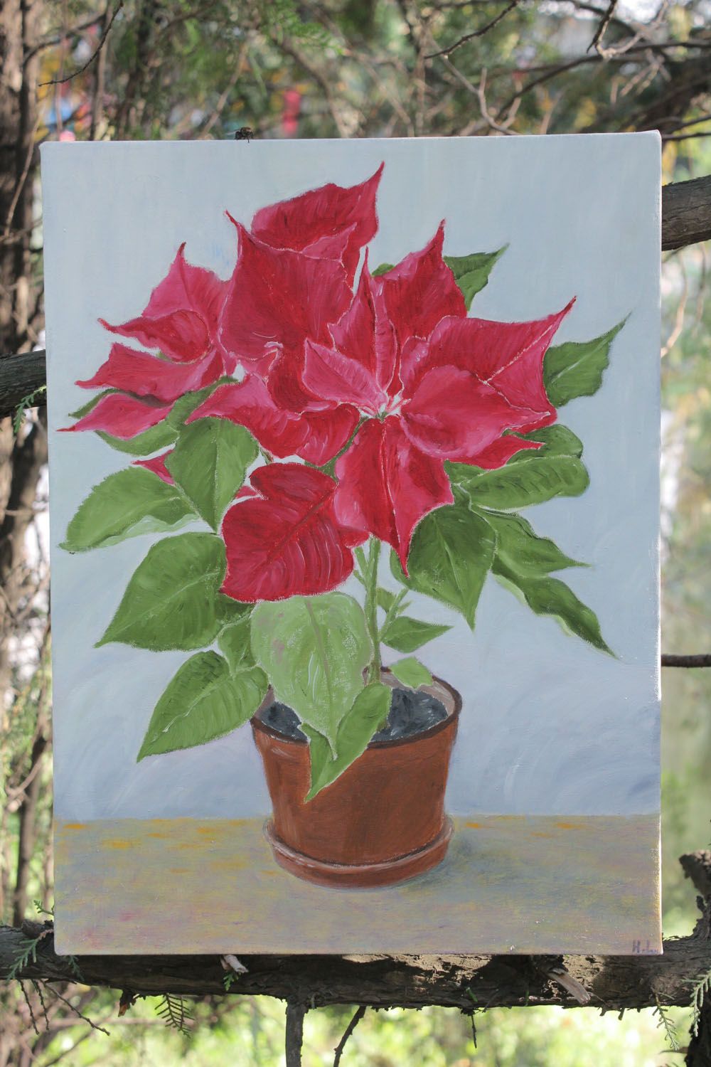 Oil painting Jungle Cactus photo 1