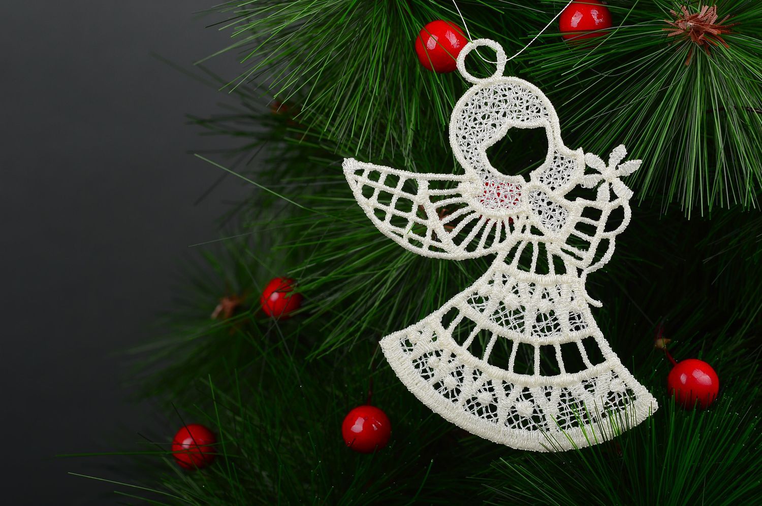 Juguete para Navidad artesanal elemento decorativo adorno navideño Ángel foto 1