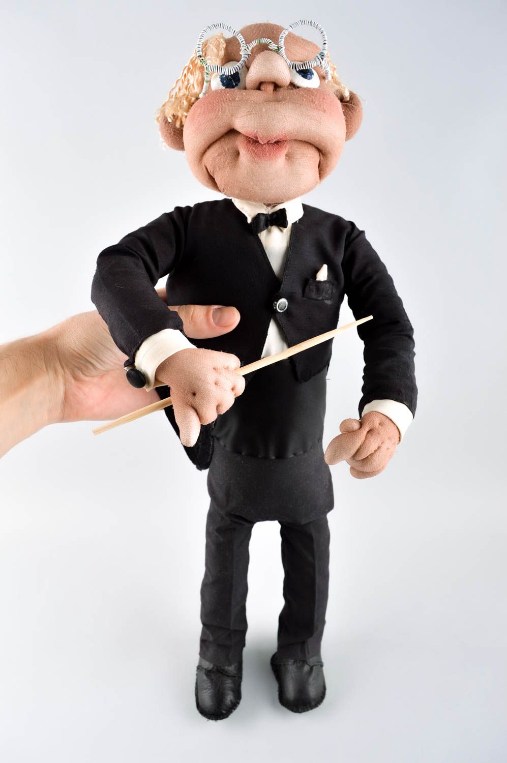 Dirigent originelle Designer Puppe handmade Stoff Spielzeug Stoff Puppe foto 4