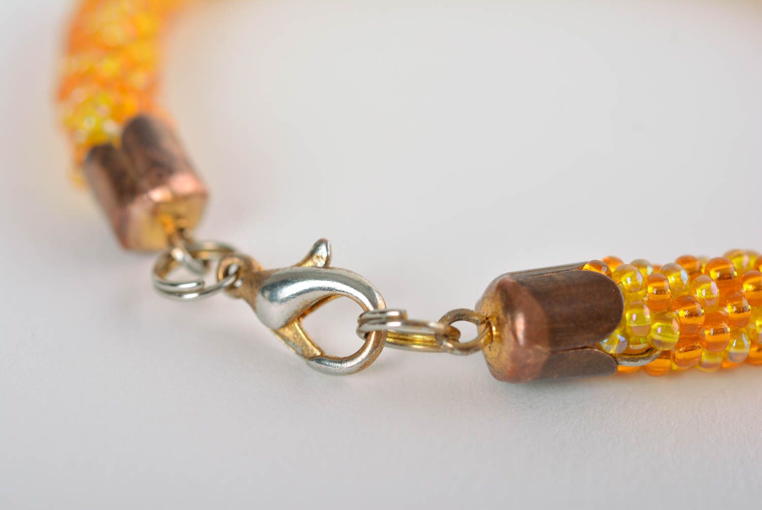 Handmade jewelry stylish necklace beaded cord necklase designer accessory  photo 4