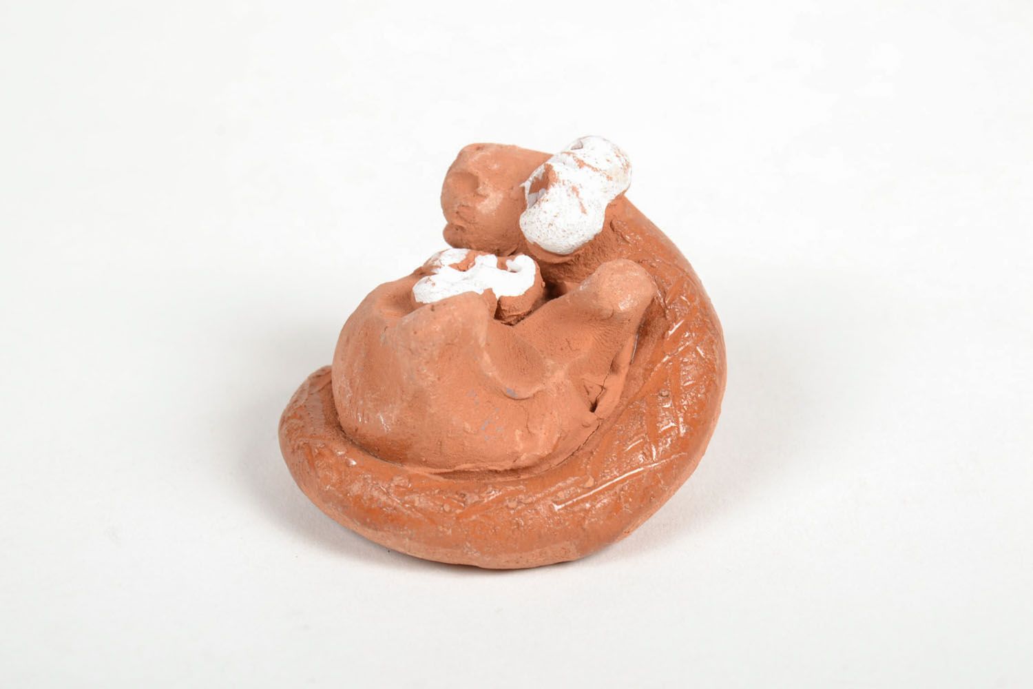 Ceramic figurines of rabbit and snake photo 2