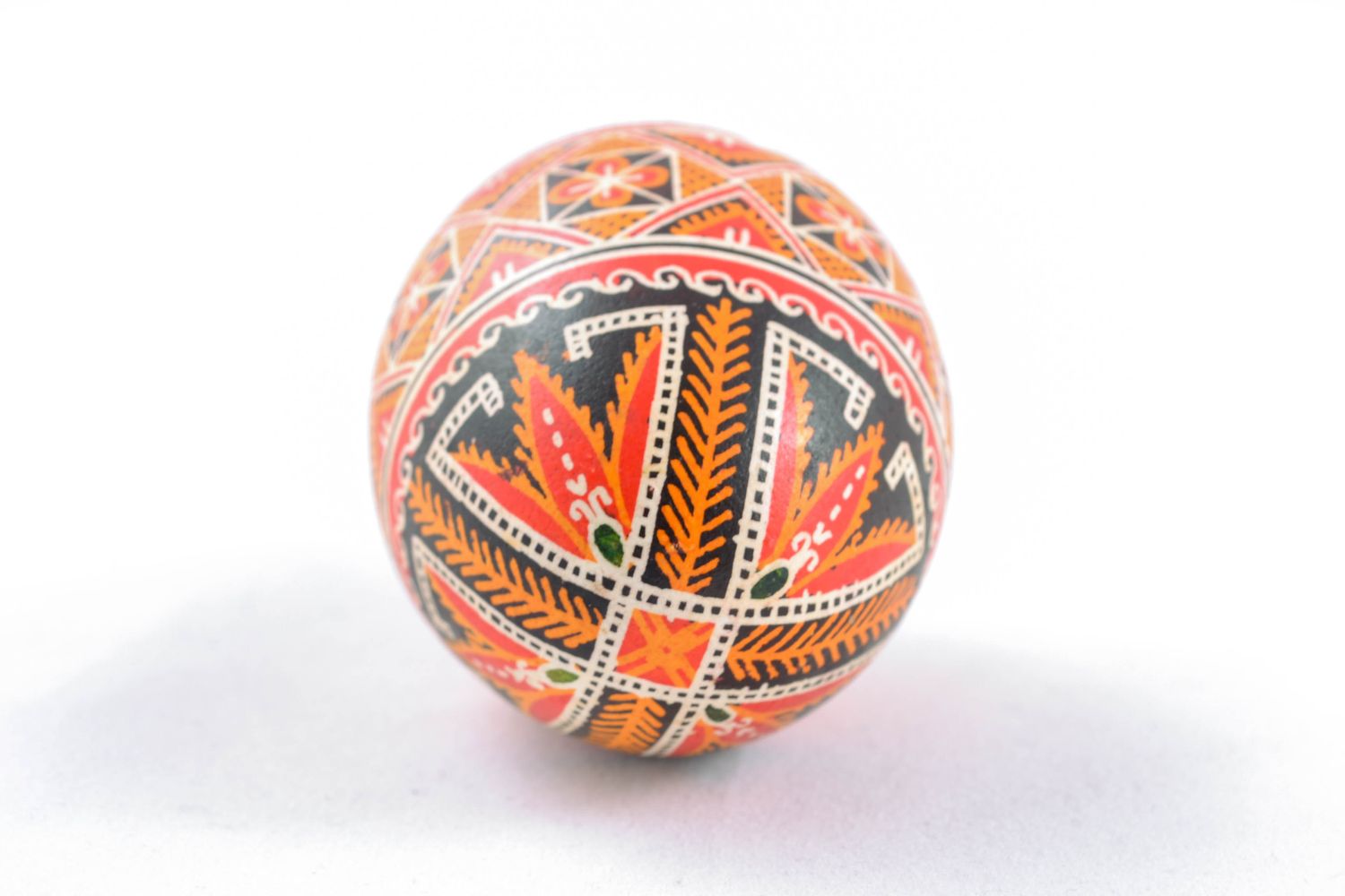 Painted egg in Ukrainian style photo 4