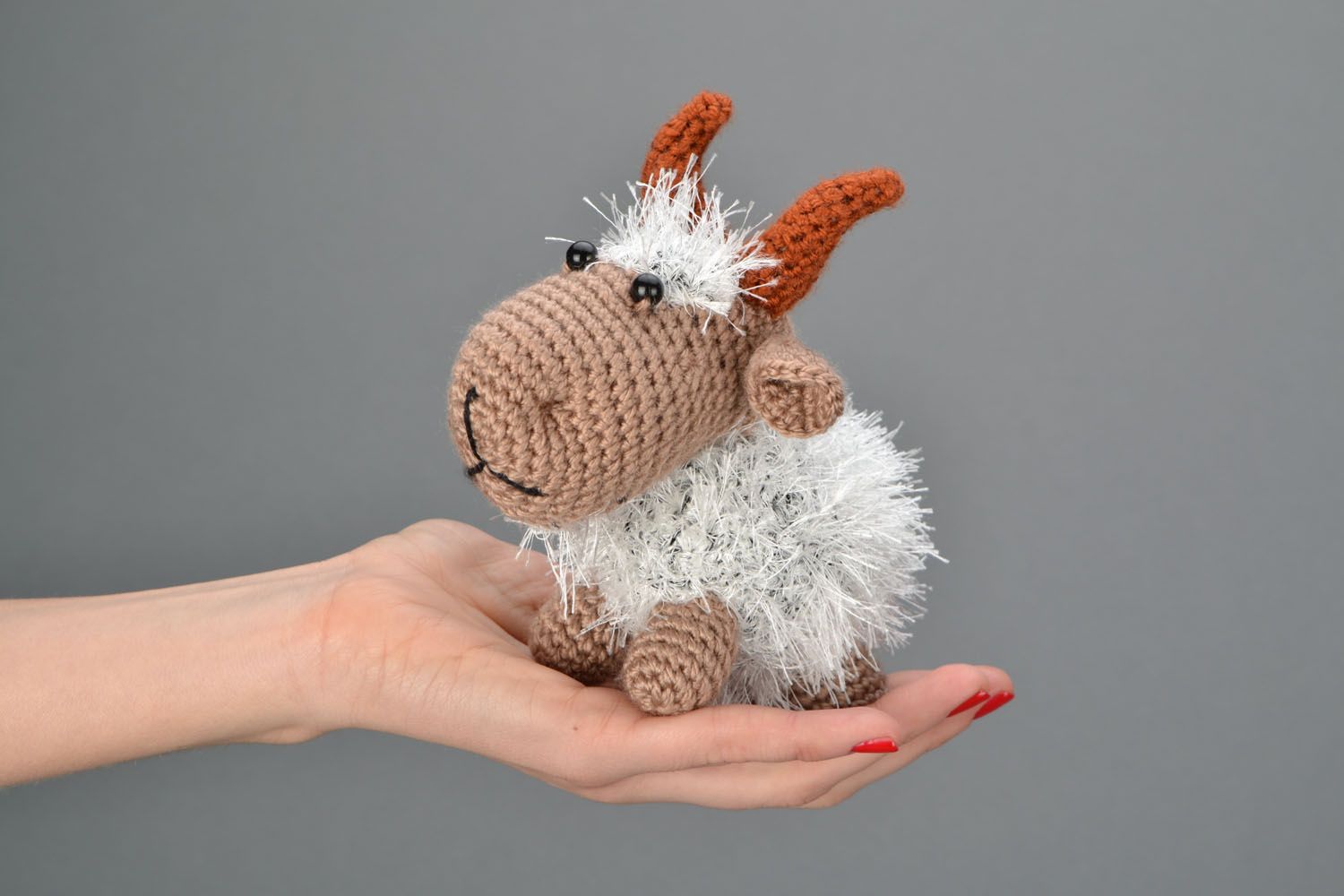 Homemade crochet toy Goat photo 2