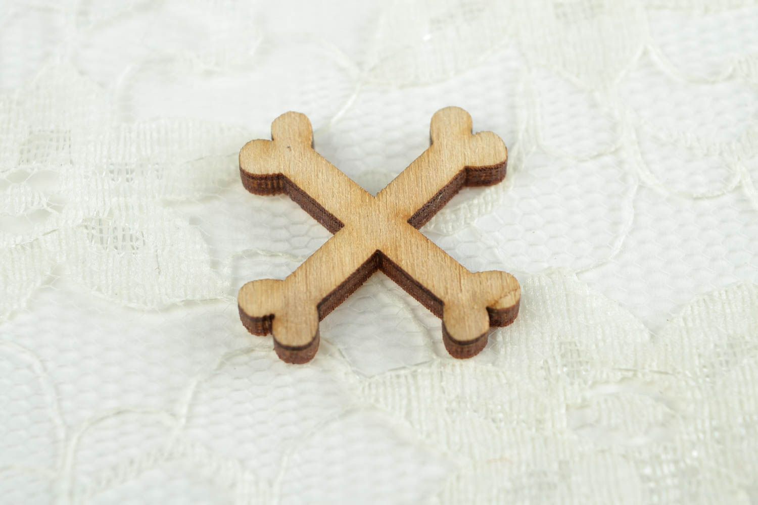 Handmade Holz Rohling Scrapbooking Zubehör Figur zum Bemalen Knochen klein foto 1
