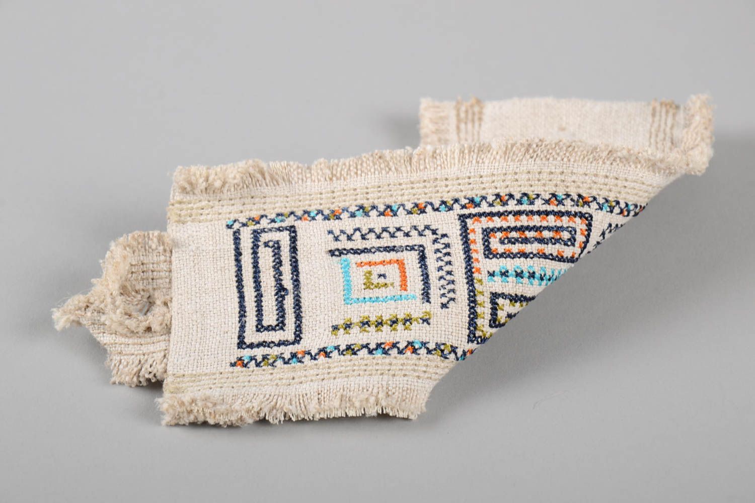 Pulsera artesanal de lino accesorio para mujeres étnico brazalete original foto 5