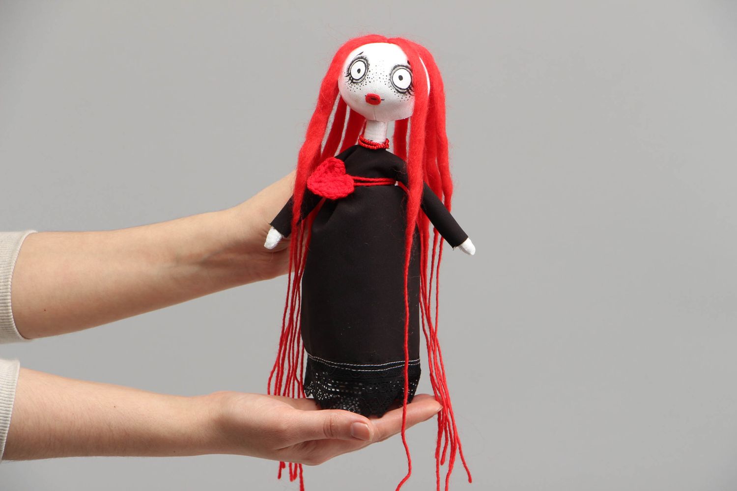 Handmade designer fabric doll photo 4