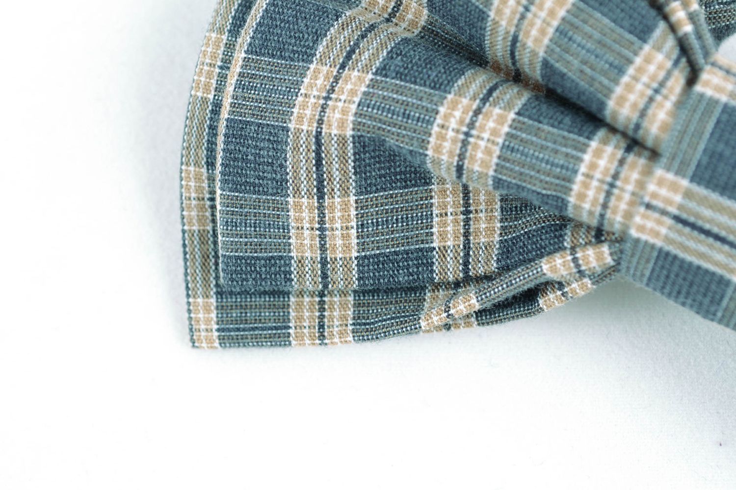 Текстильный галстук-бабочка ручной работы красивый фото 3