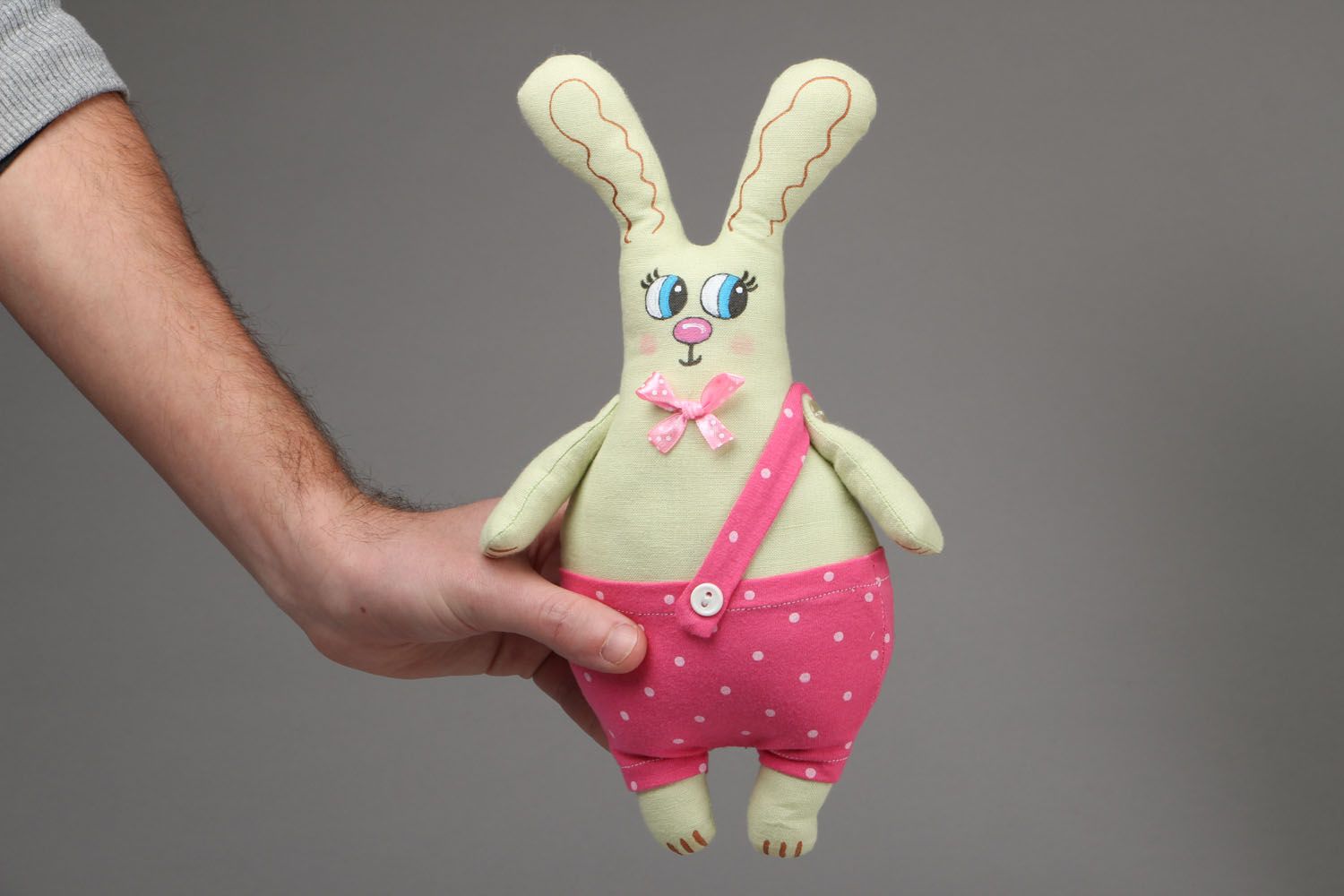 Soft toy Hare in Trousers photo 3
