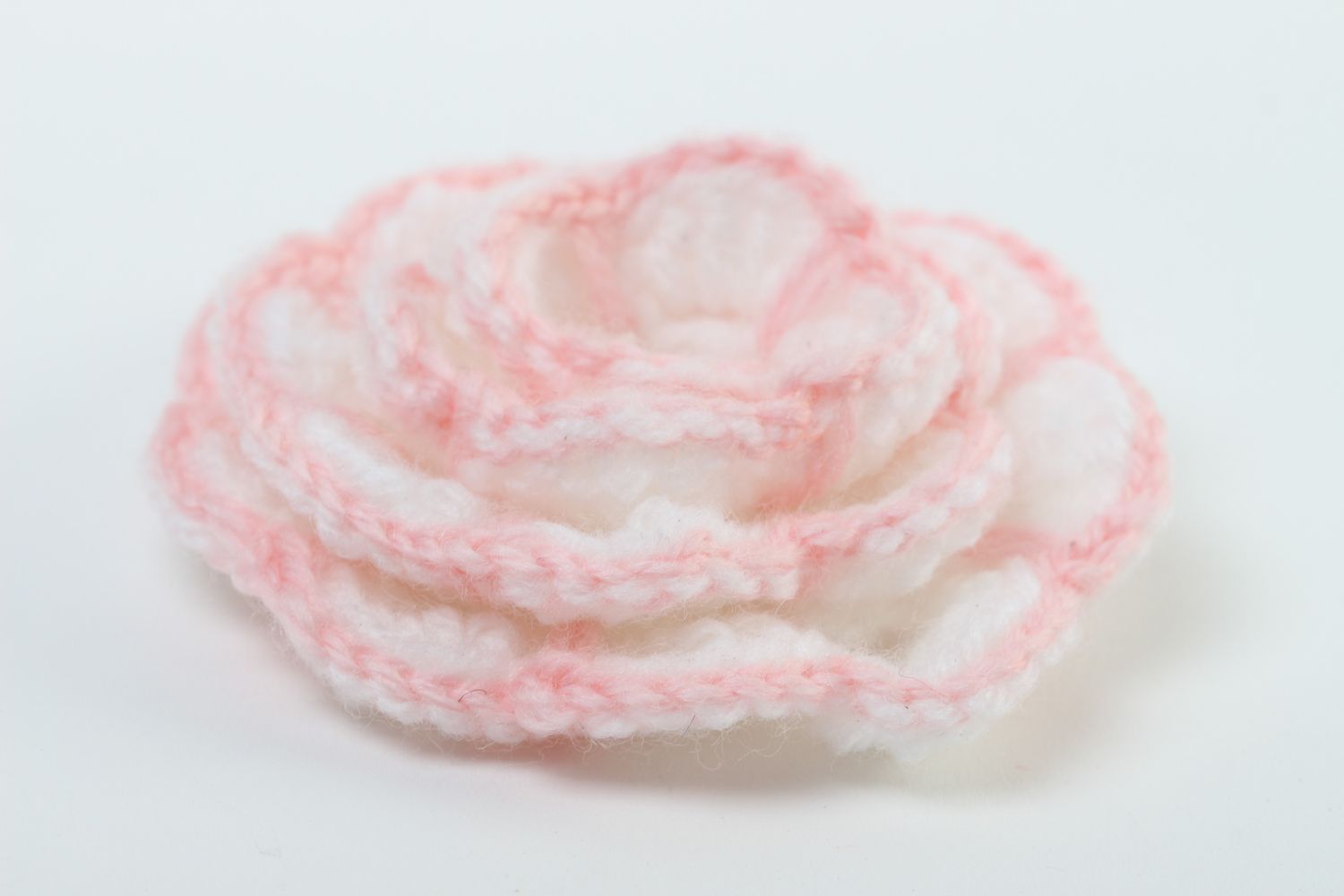 Handmade crocheted flower hair accessories craft supplies flowers for brooches photo 3