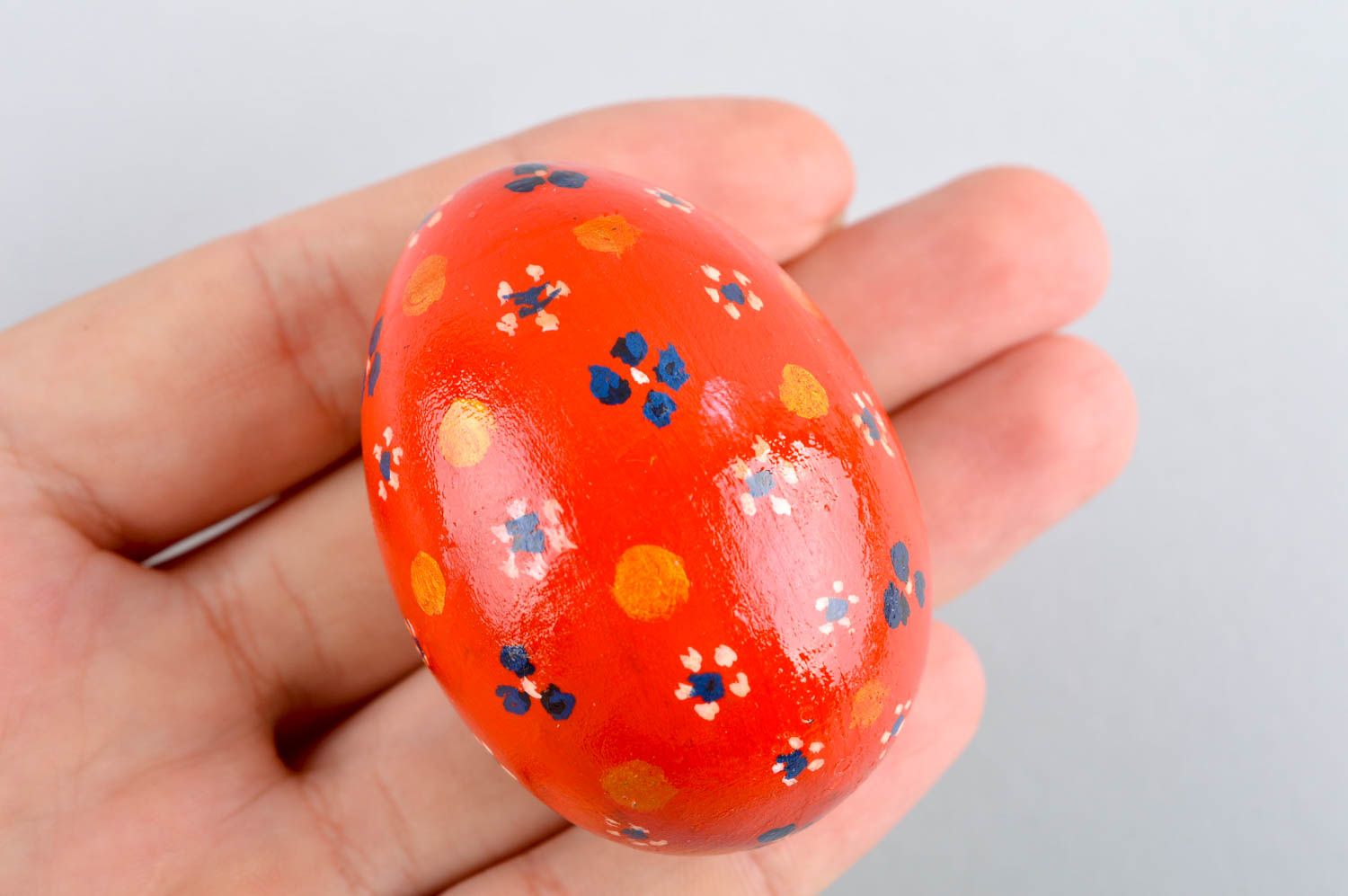 Decoración para Pascua huevo de madera hecho a mano regalo original de navidad foto 5