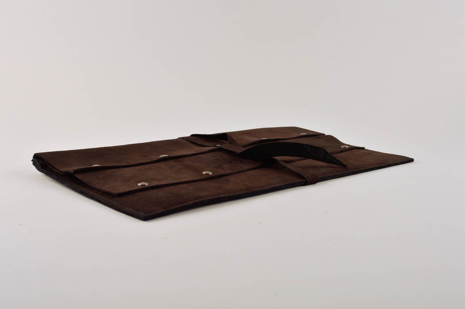Handmade Clutch Tasche Accessoires für Frauen Tasche aus Leder braun modisch foto 5