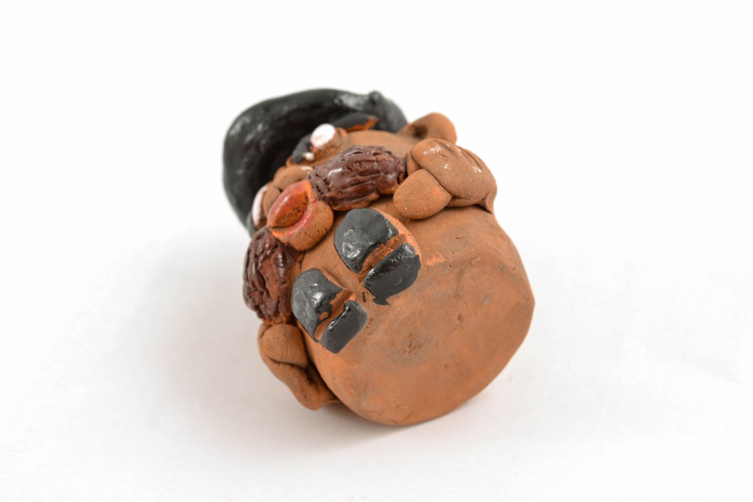Смешная фигурка из глины сувенир из керамики Ковбой фото 4