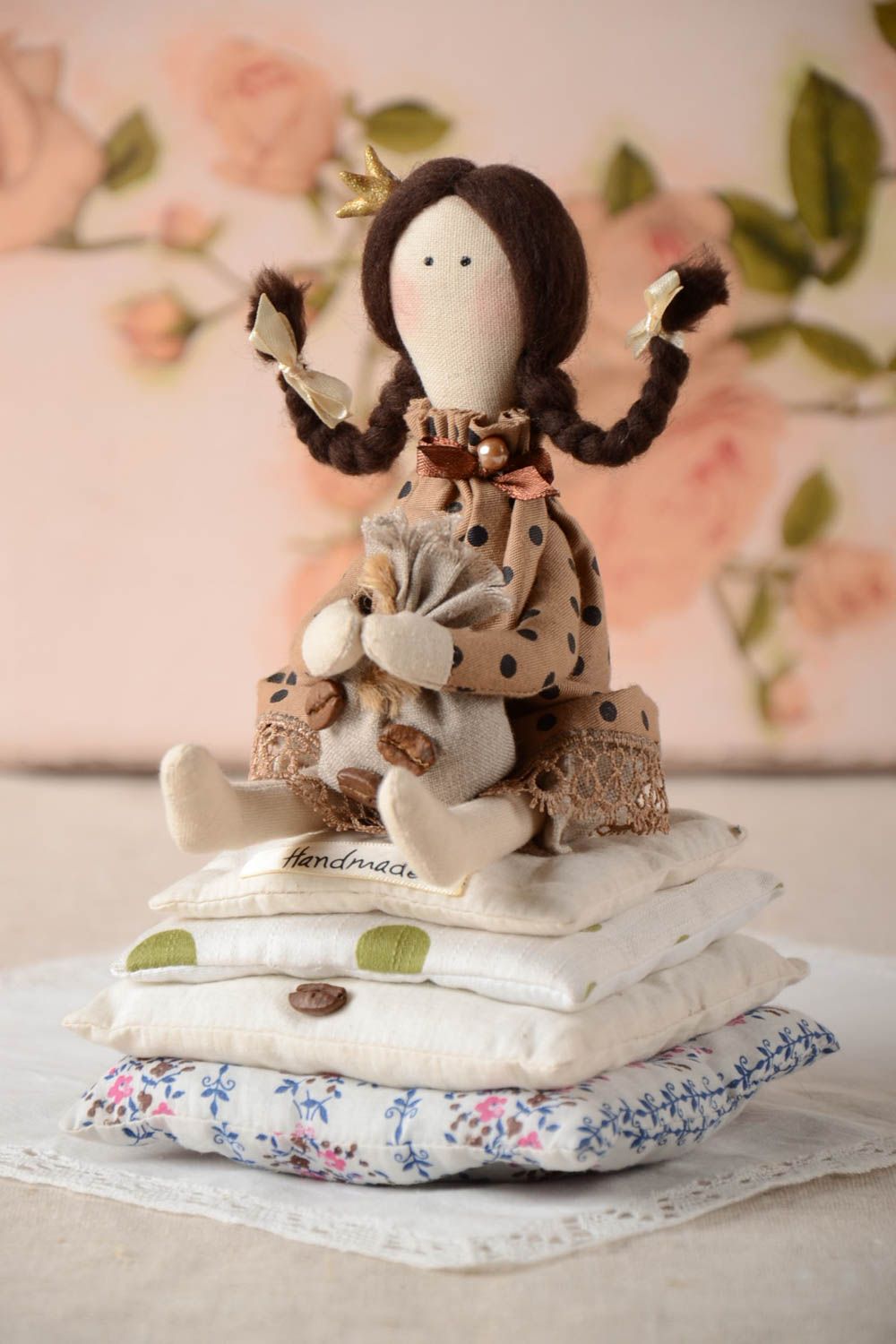 Handmade Puppe Prinzessin Spielzeug Puppe Geschenk für Freundin künstlerisch foto 1