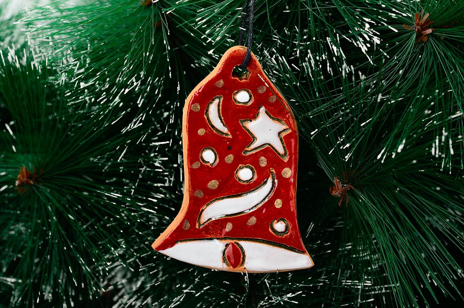 Decoración navideña artesanal elemento decorativo regalo original Campanilla foto 1