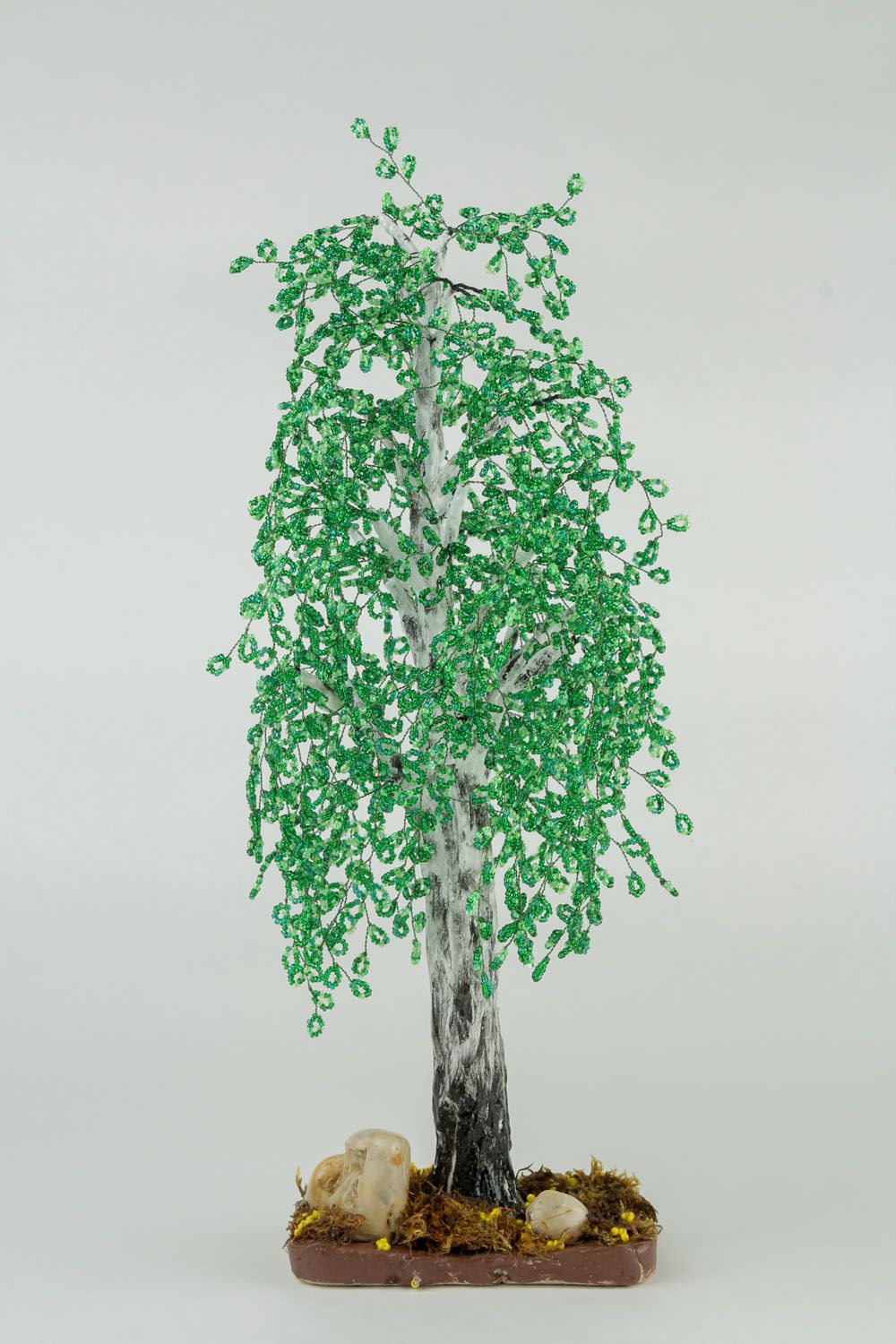 Дерево из бисера Береза фото 3