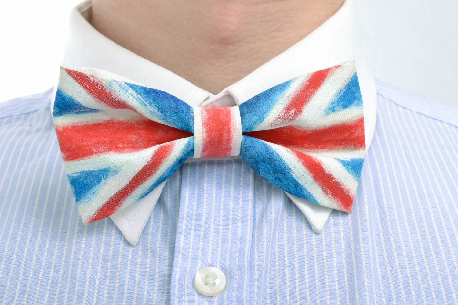 Fabric bow tie Englishman photo 5