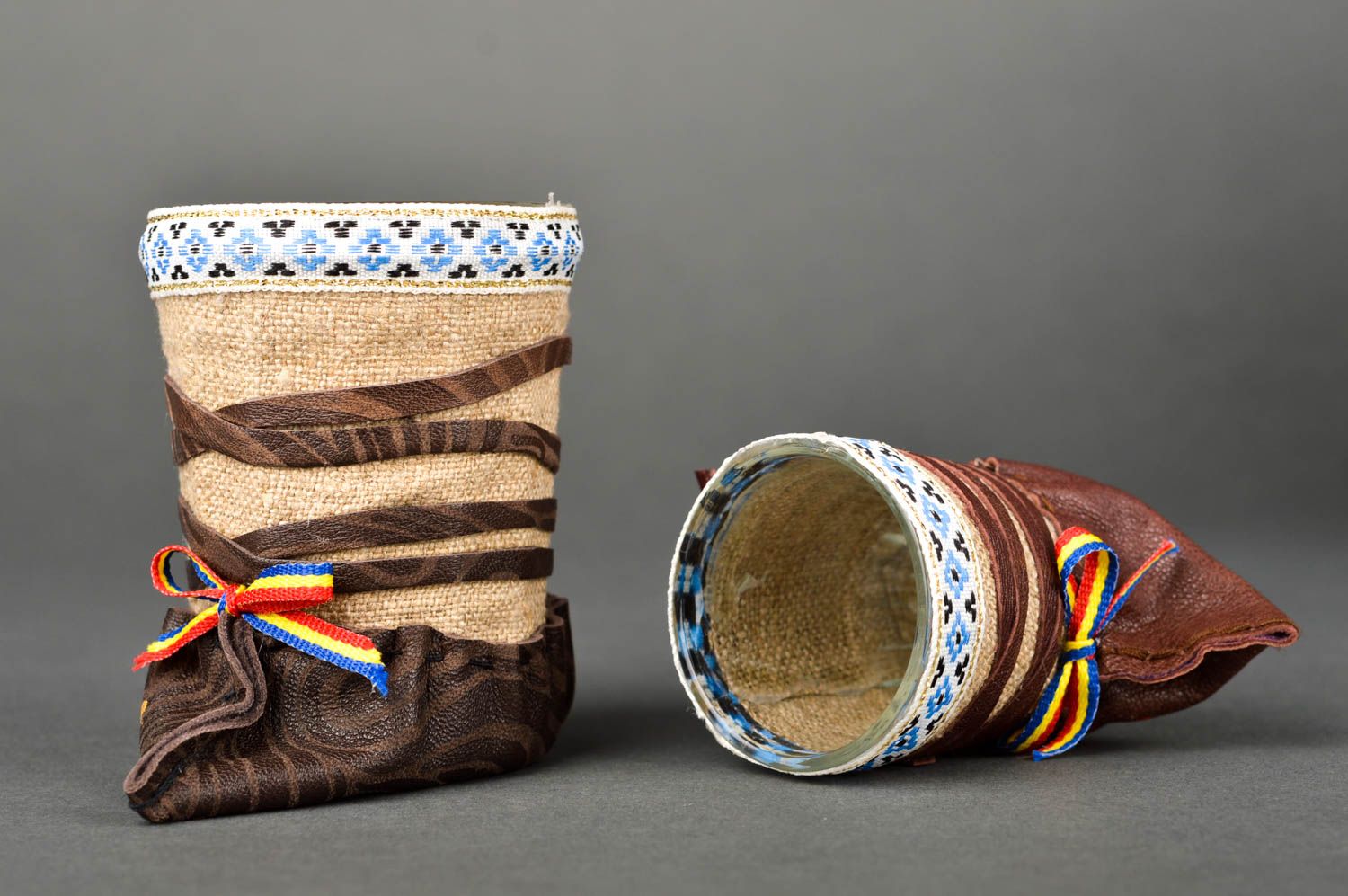 Estuches para lápices artesanales elementos decorativos regalo original étnico foto 3