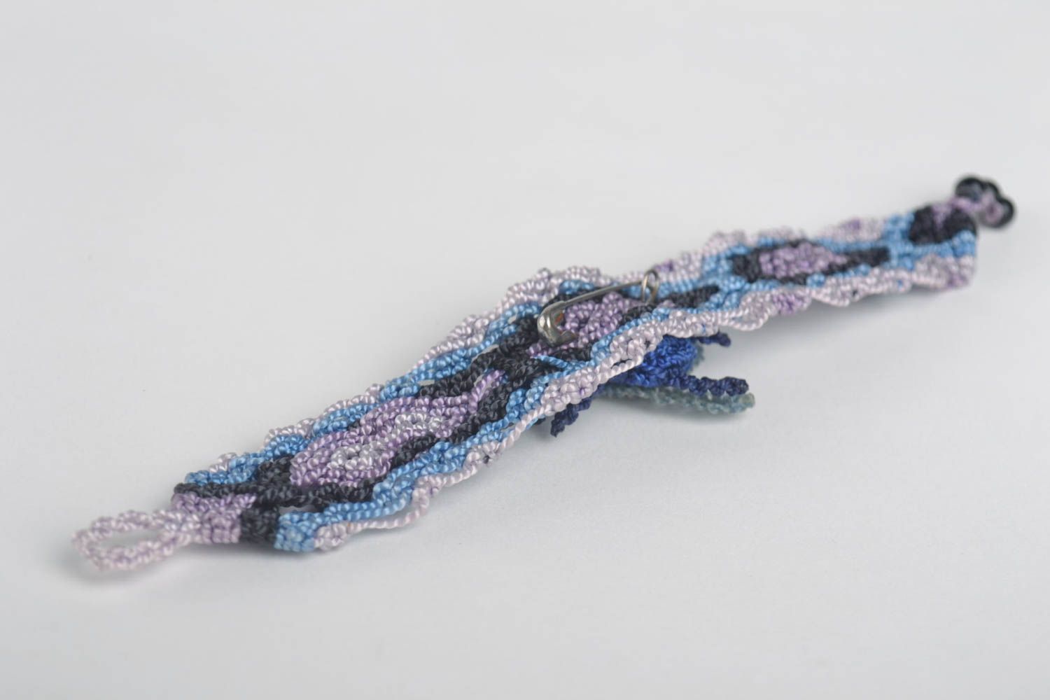 Handmade bracelet handmade brooch macrame jewelry designer accessory gift ideas photo 3