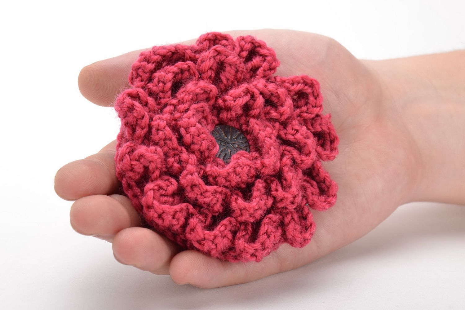 Designer crochet brooch photo 5