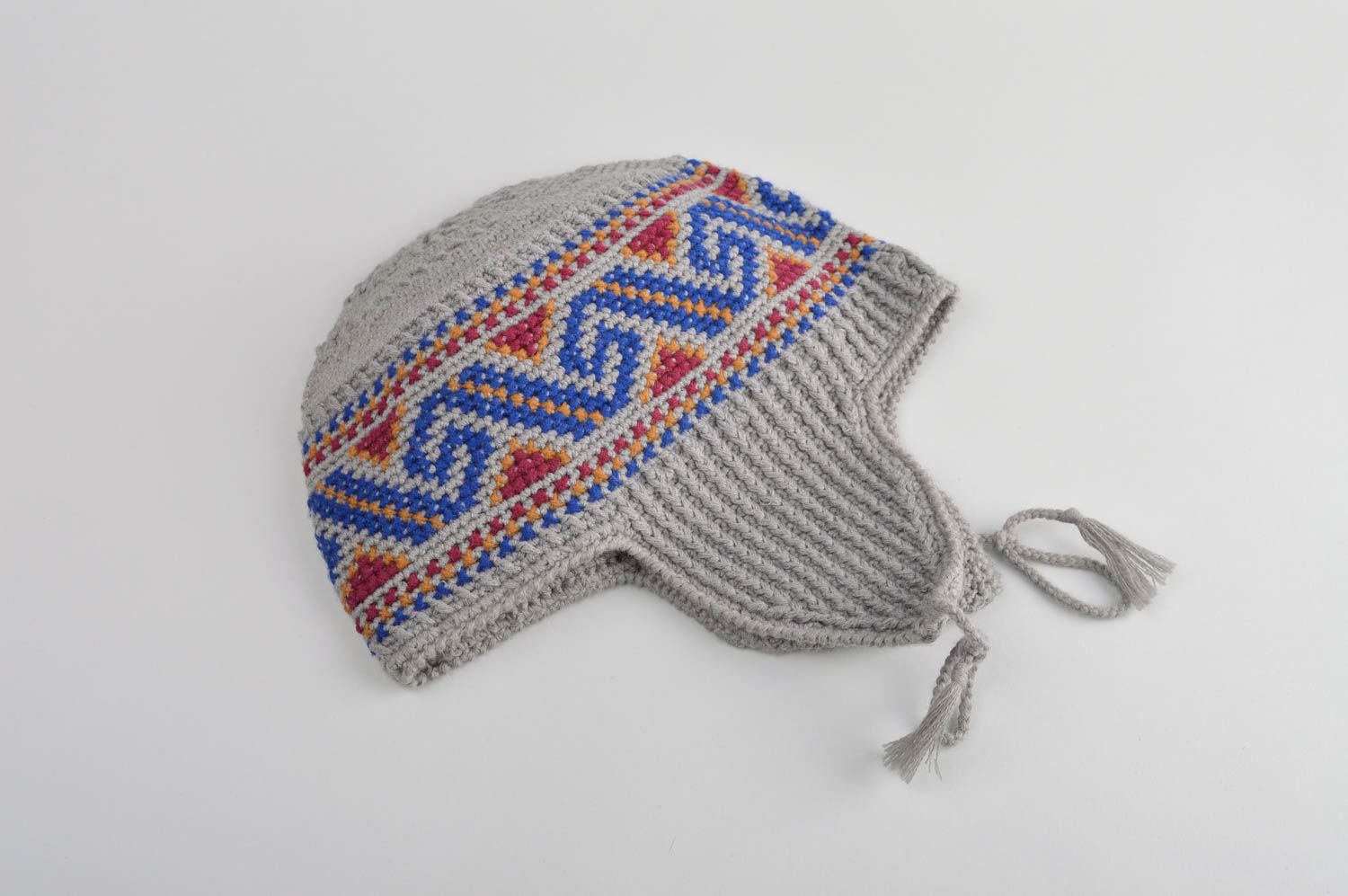 Mode Accessoire handmade Mütze aus Wolle Herren Mütze originelles Geschenk warm foto 3