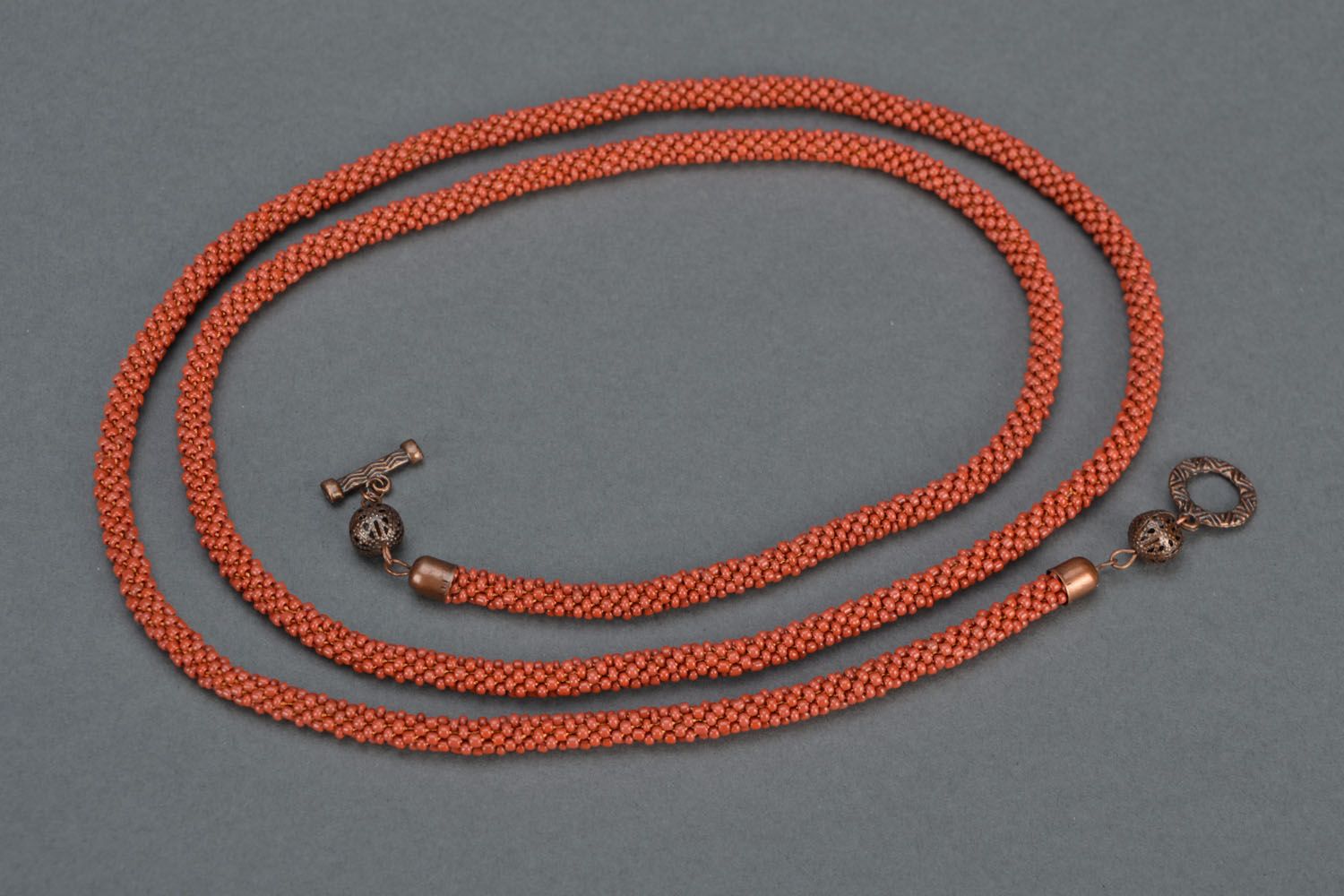 Elegant beaded necklace-cord photo 4