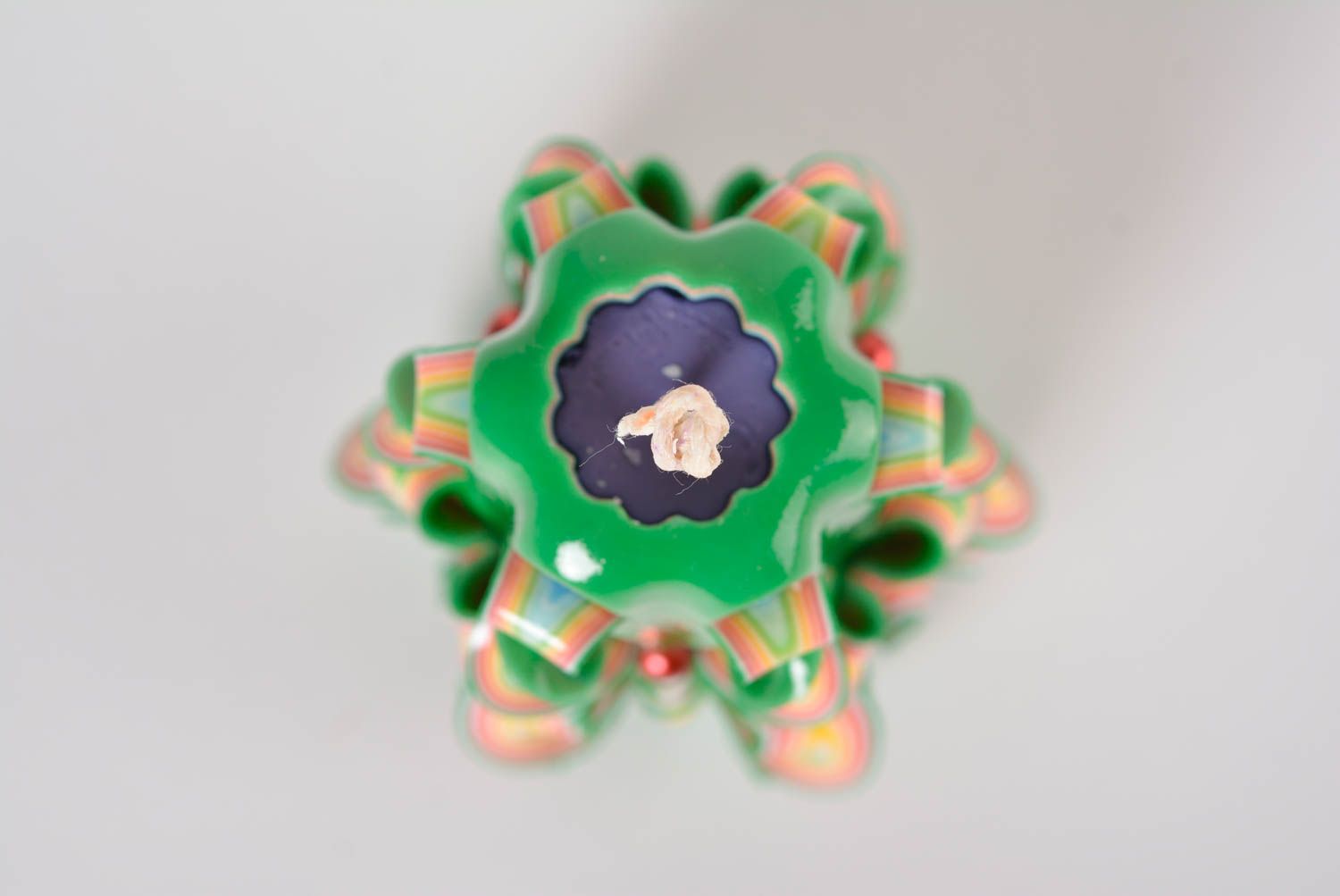 Vela de parafina hecha a mano elemento decorativo y vistoso regalo original foto 3