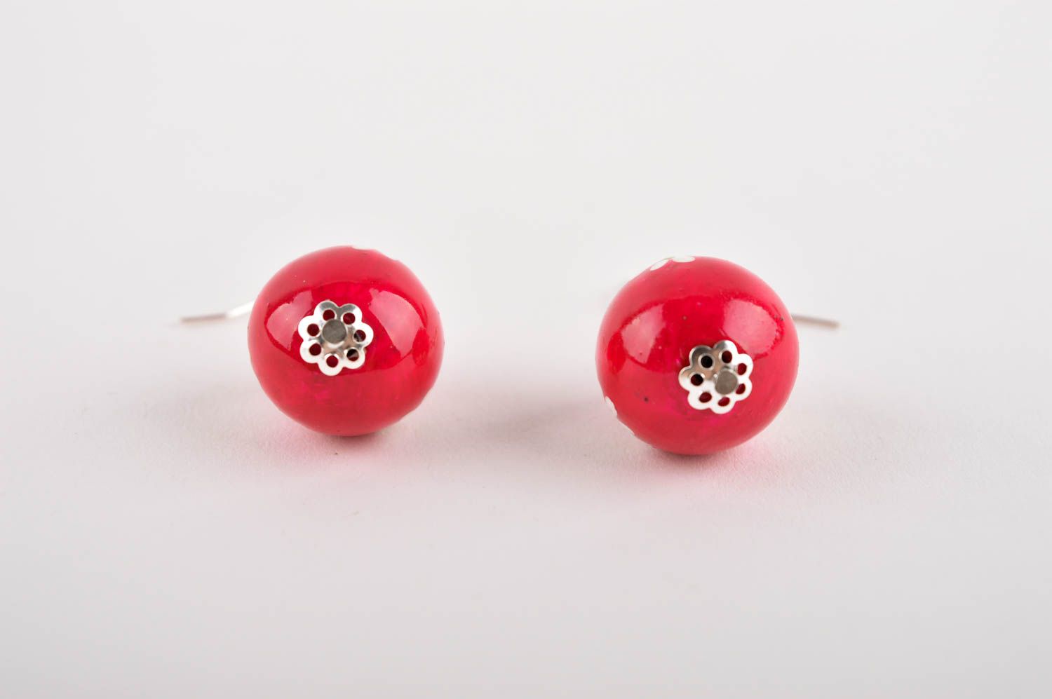 Handmade jewelry dangling earrings ball earrings fashion accessories gift ideas photo 4