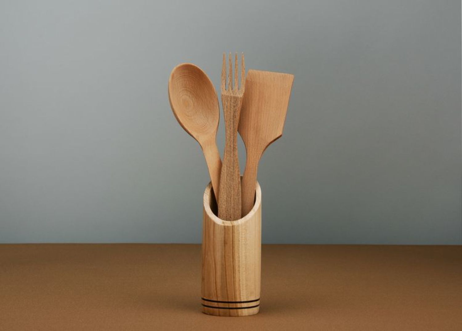 Küchenstück-Set aus Holz foto 2