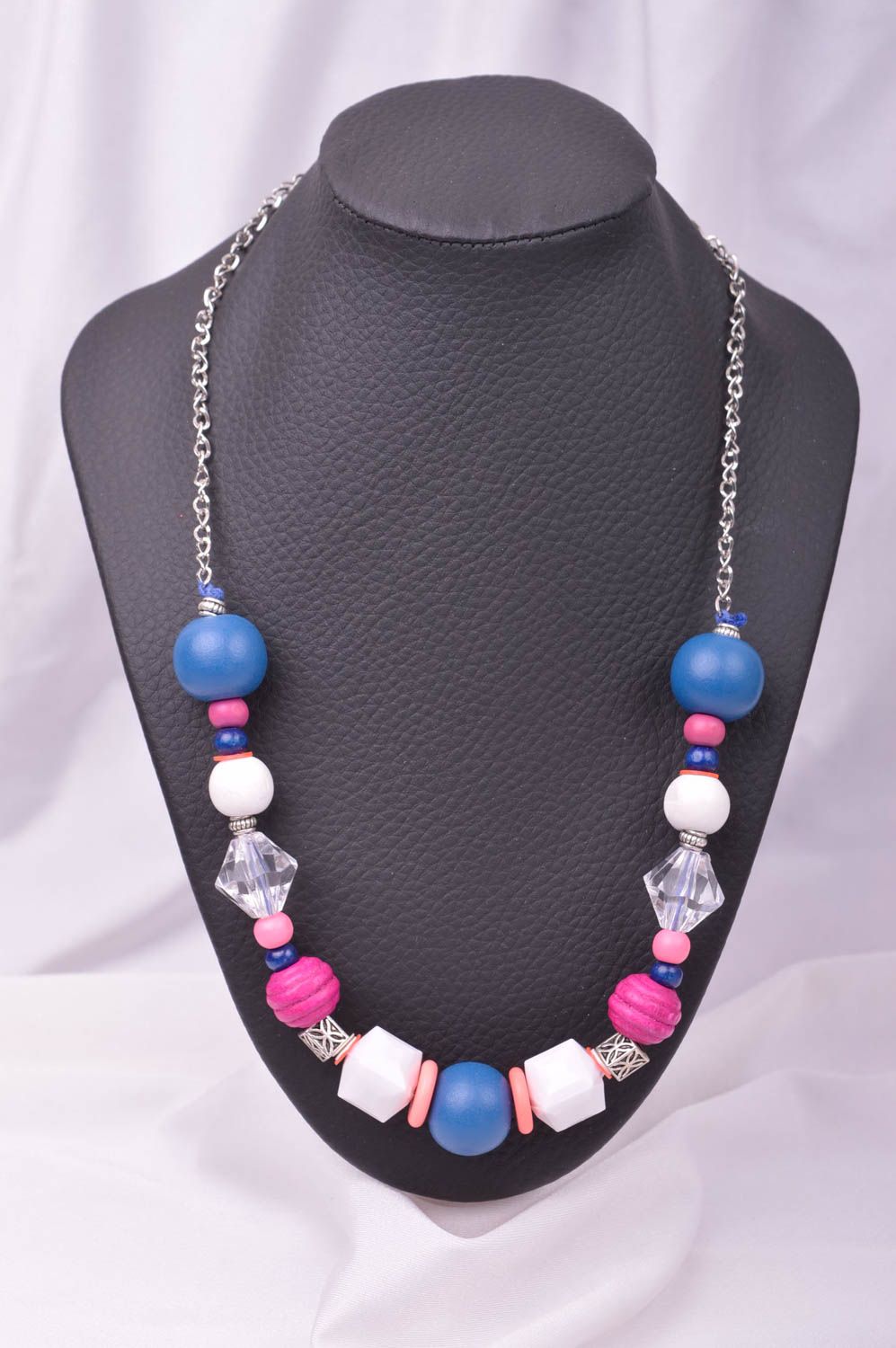 Handgefertigt Damen Collier Modeschmuck Halskette Accessoire für Frauen foto 1
