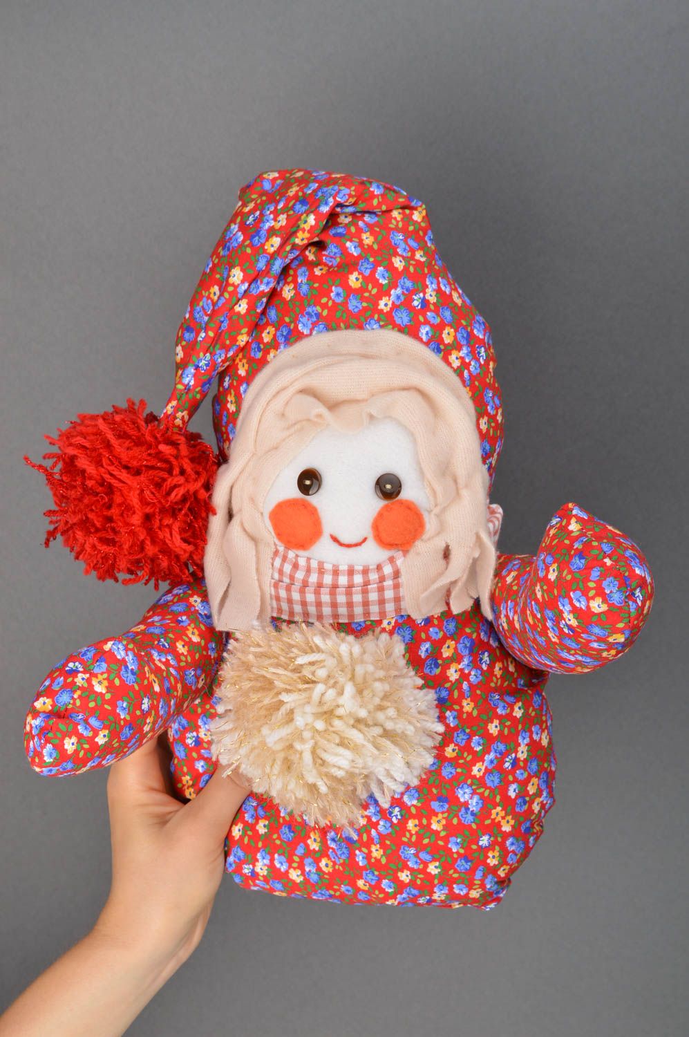 Stoff Puppe handmade Kinder Spielzeug Geschenk für Mädchen Weißer Zwerg foto 5