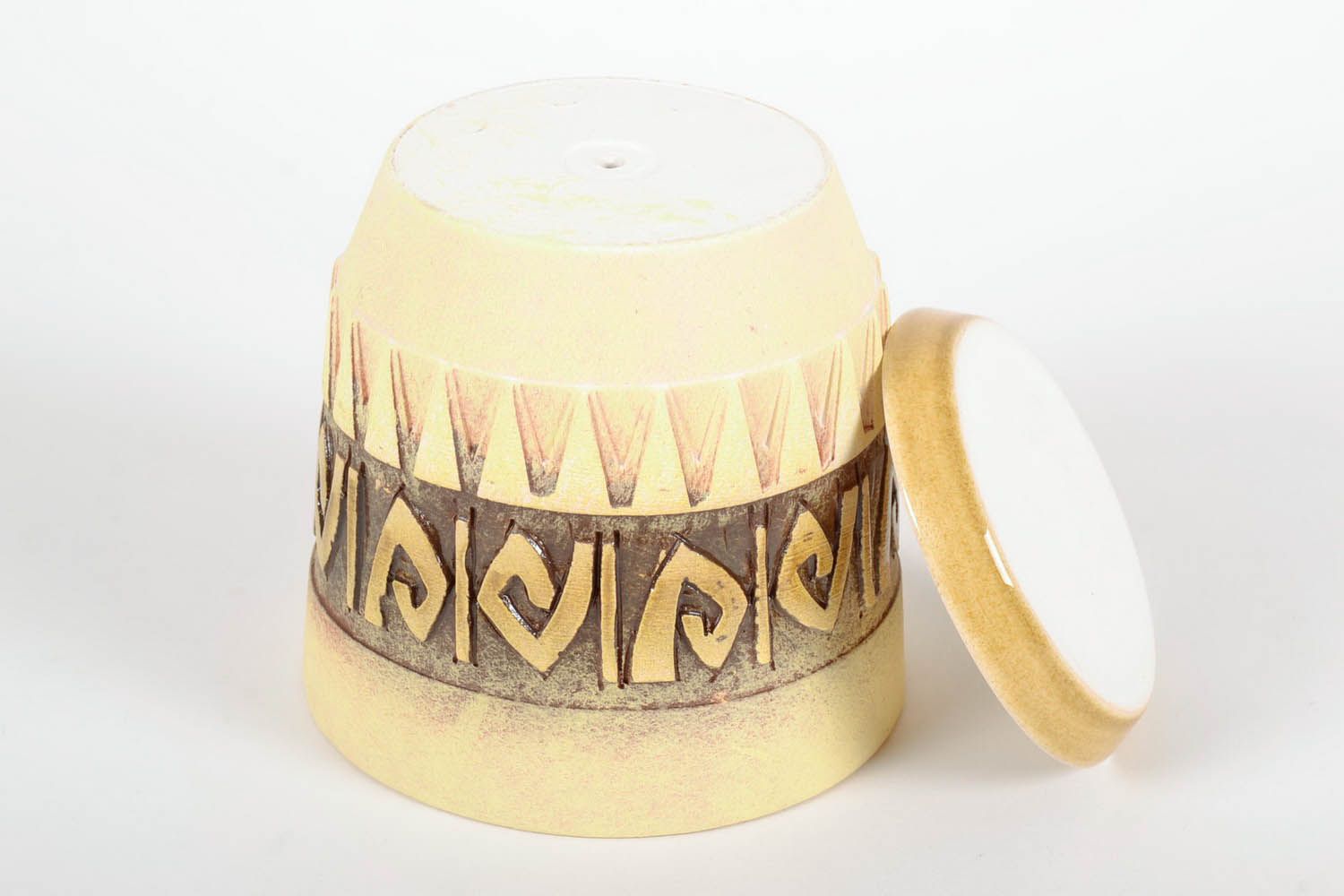 Keramik-Blumentopf in Gothik-Stil foto 4