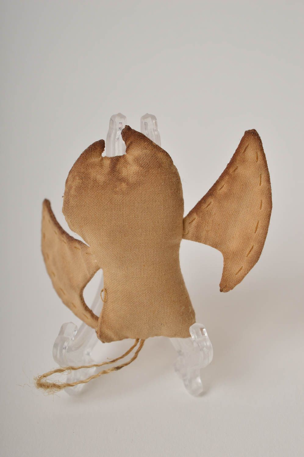 Peluche chauve-souris faite main Jouet en tissu à suspendre Déco maison photo 3