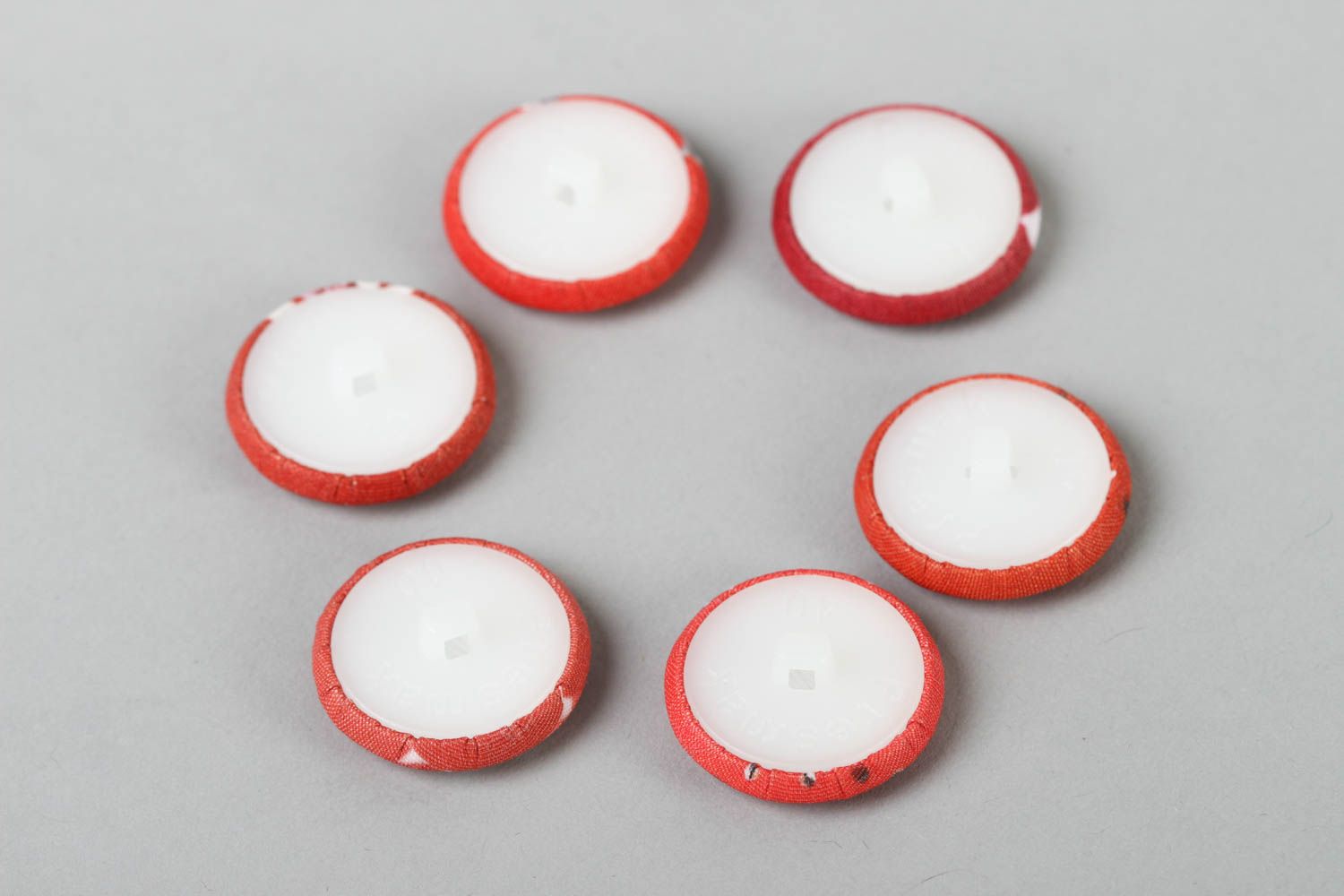 Botones bonitos hechos a mano accesorios de ropa botones para manualidades rojos foto 4