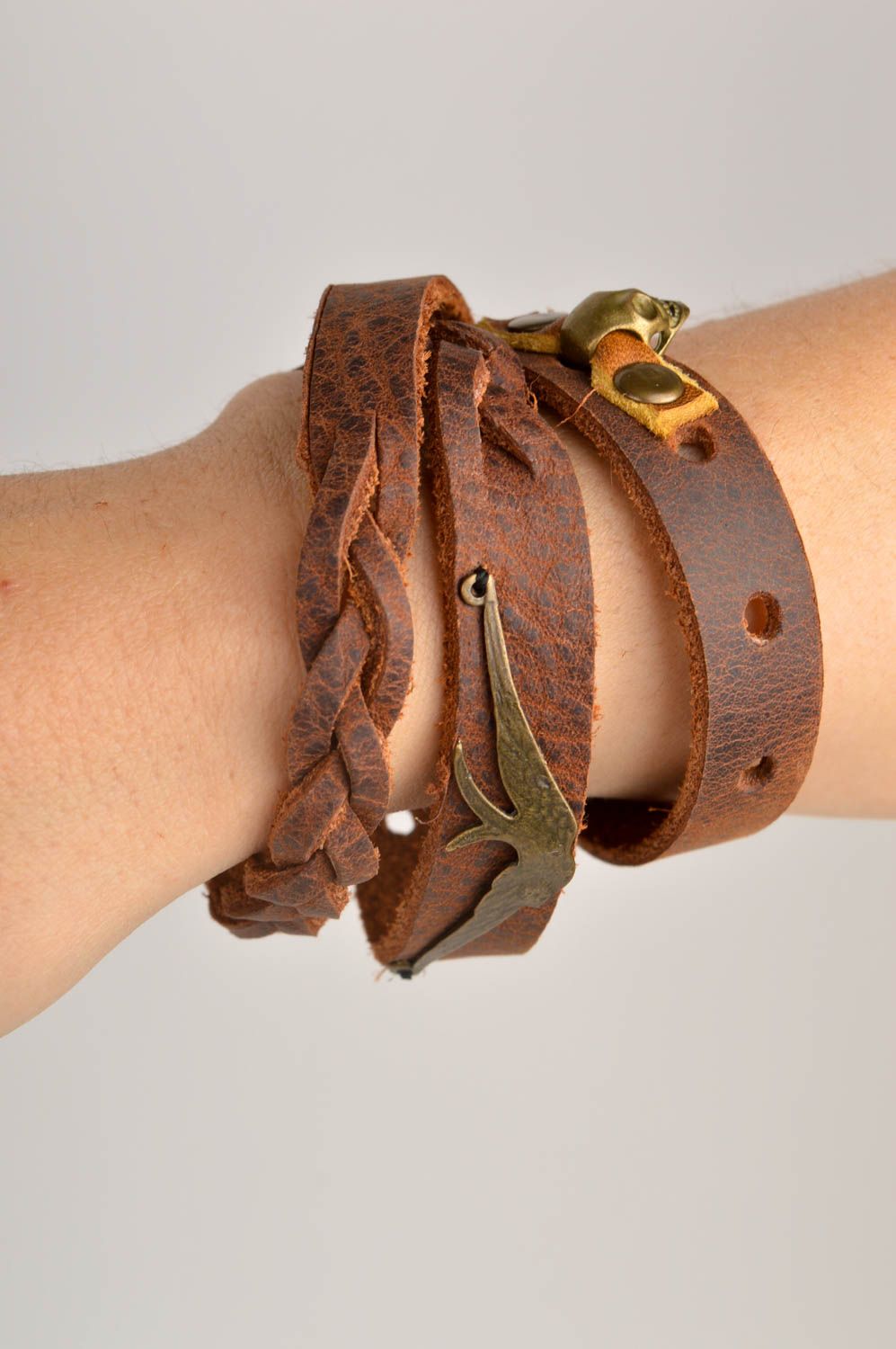 Handmade bracelet gift ideas unusual gift for her designer jewelry wide bracelet photo 2