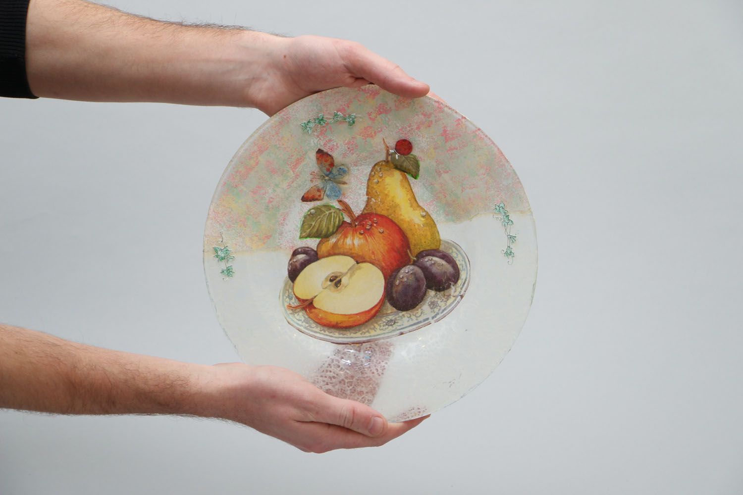 Decorative ceramic plate Fruit photo 4